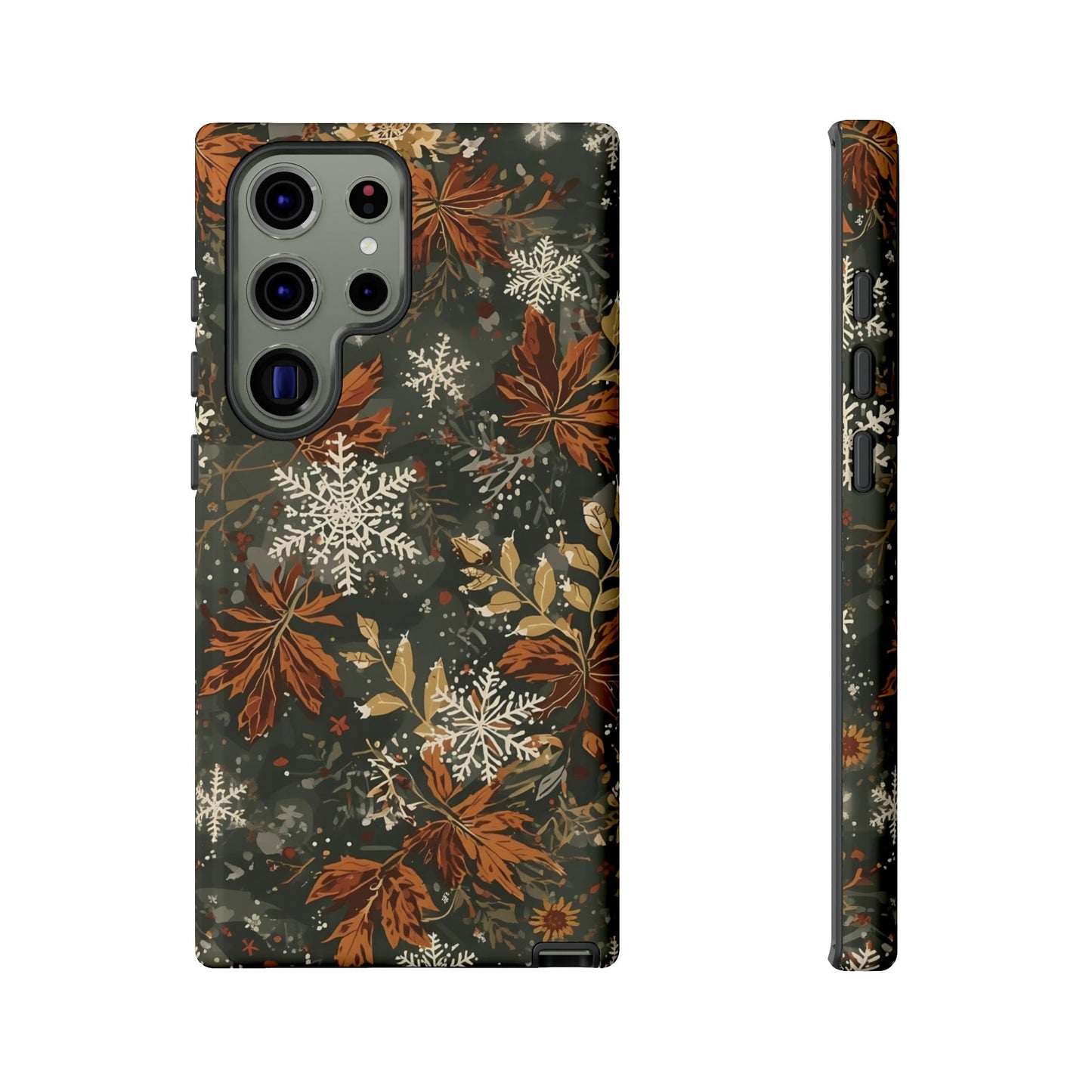 Christmas Phone Case, Autumn Floral Phone Case for Iphone 17, 16, 15, 14, 13, 12, 11 & Samsung