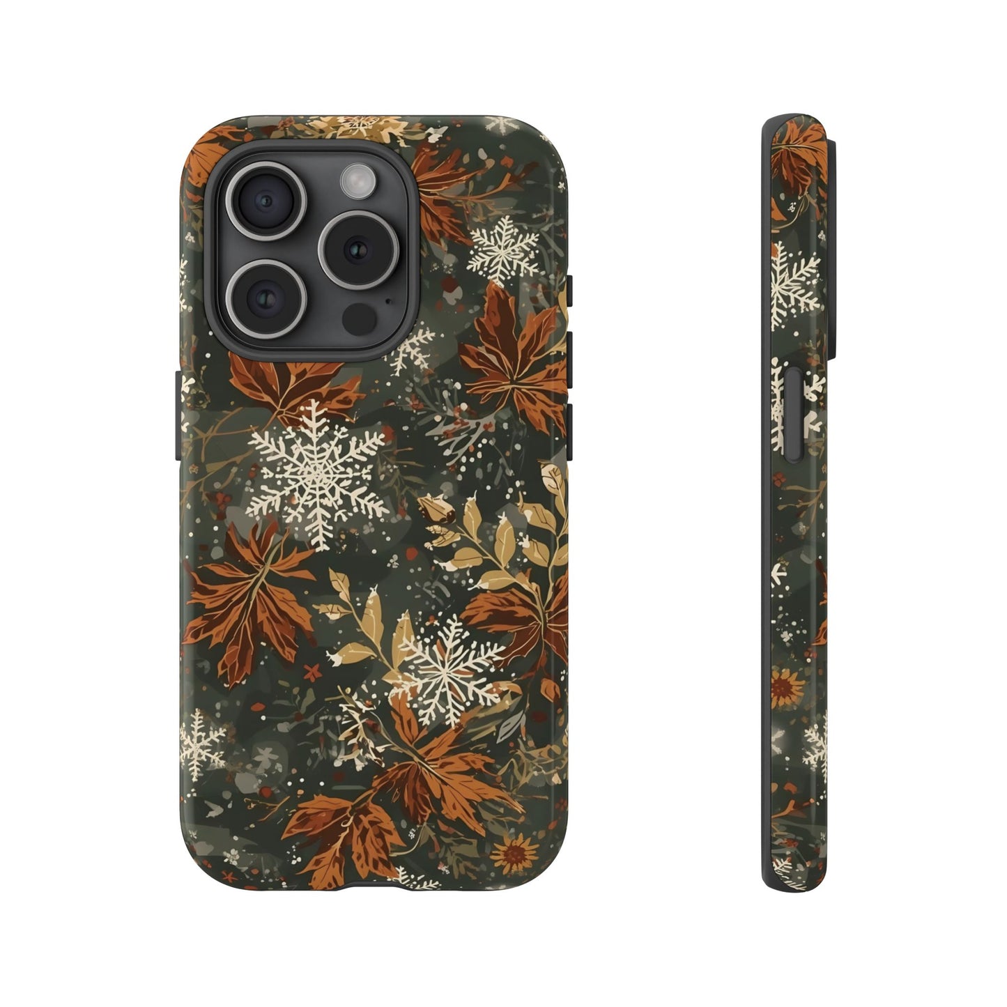 Christmas Phone Case, Autumn Floral Phone Case for Iphone 17, 16, 15, 14, 13, 12, 11 & Samsung