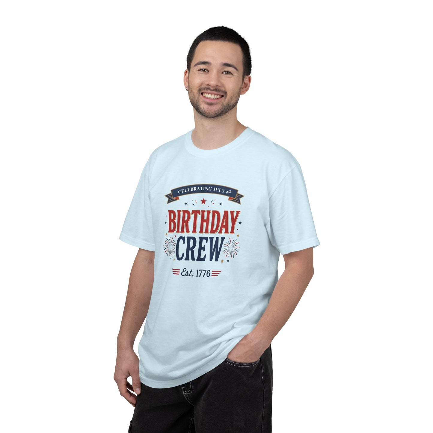 Birthday Crew T-Shirt — Patriotic Celebration Tee, 4th of July Shirt, Independence Day Gift