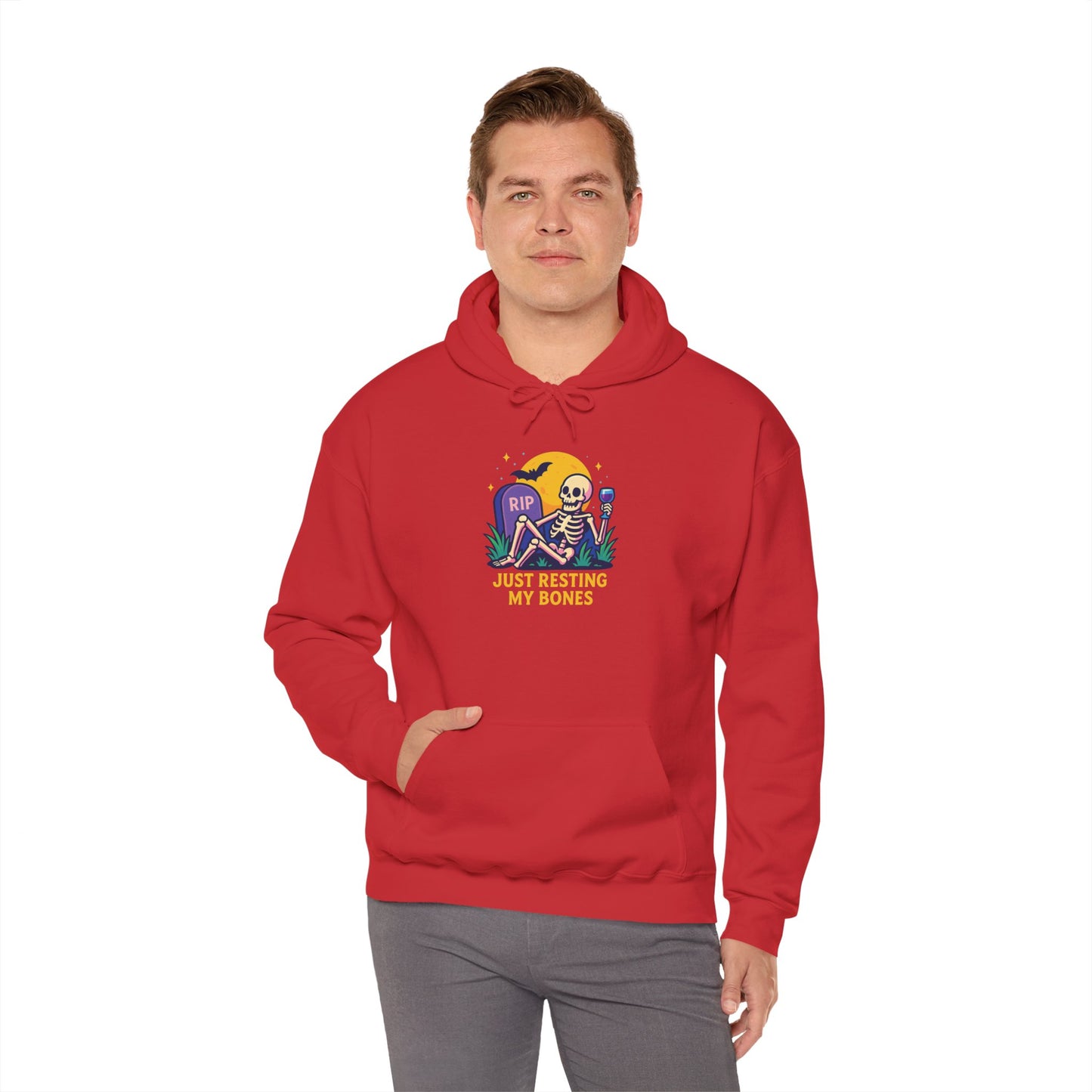 Halloween Skeleton Hoodie, Cozy Unisex Sweatshirt