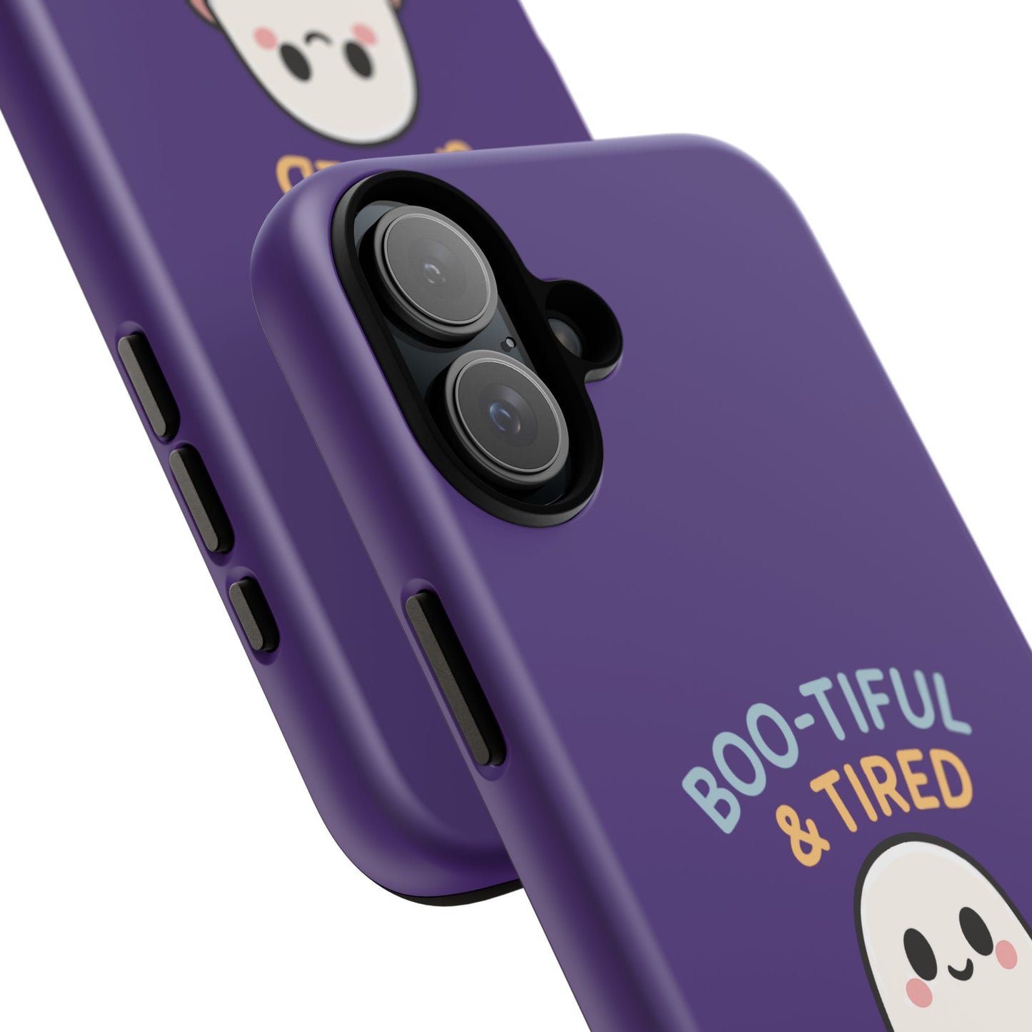 Boo-Tiful & Tired Phone Case, Halloween-Themed Design