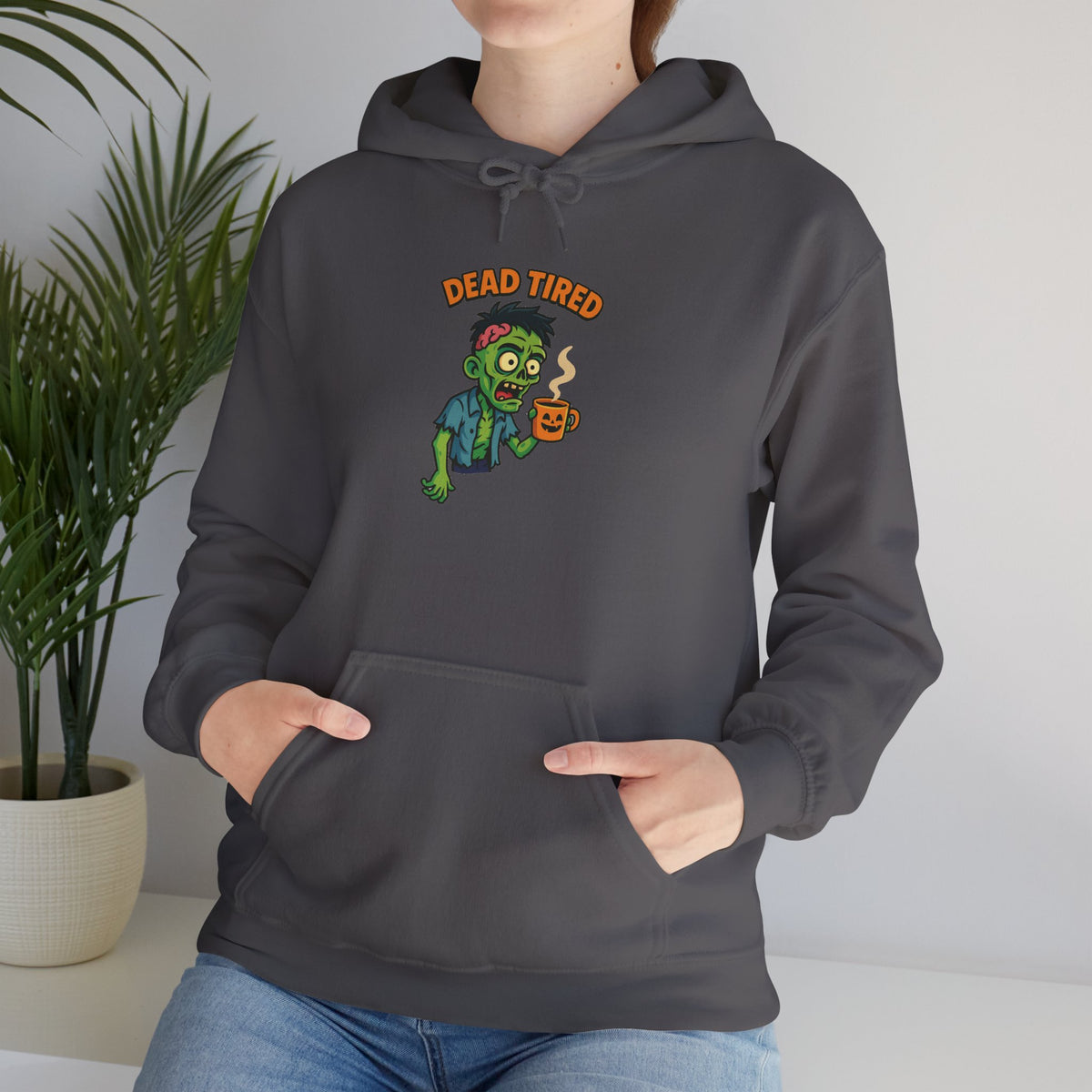 Zombie Themed Unisex Hoodie, Cozy Halloween Sweatshirt, Spooky Season Apparel