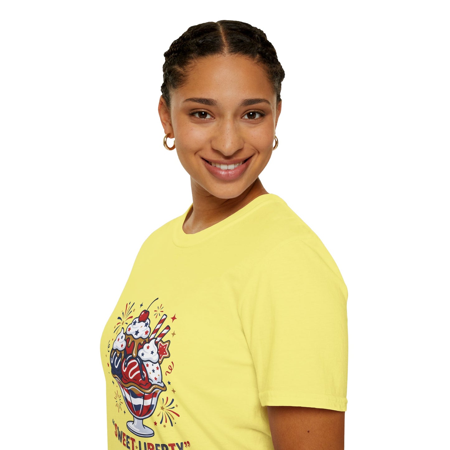 Sweet Liberty Ice Cream T-Shirt — Patriotic 4th of July Sundae Tee