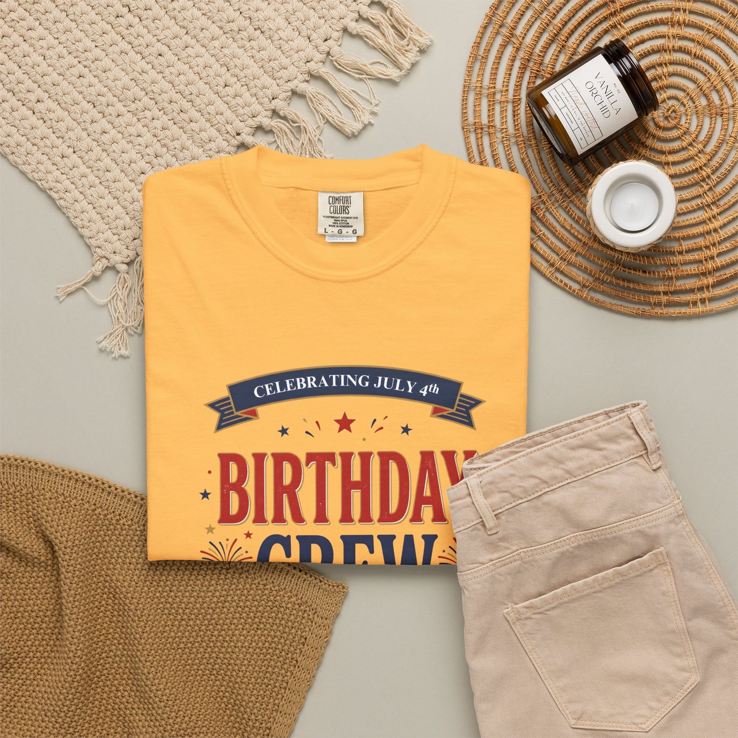 Birthday Crew T-Shirt — Patriotic Celebration Tee, 4th of July Shirt, Independence Day Gift