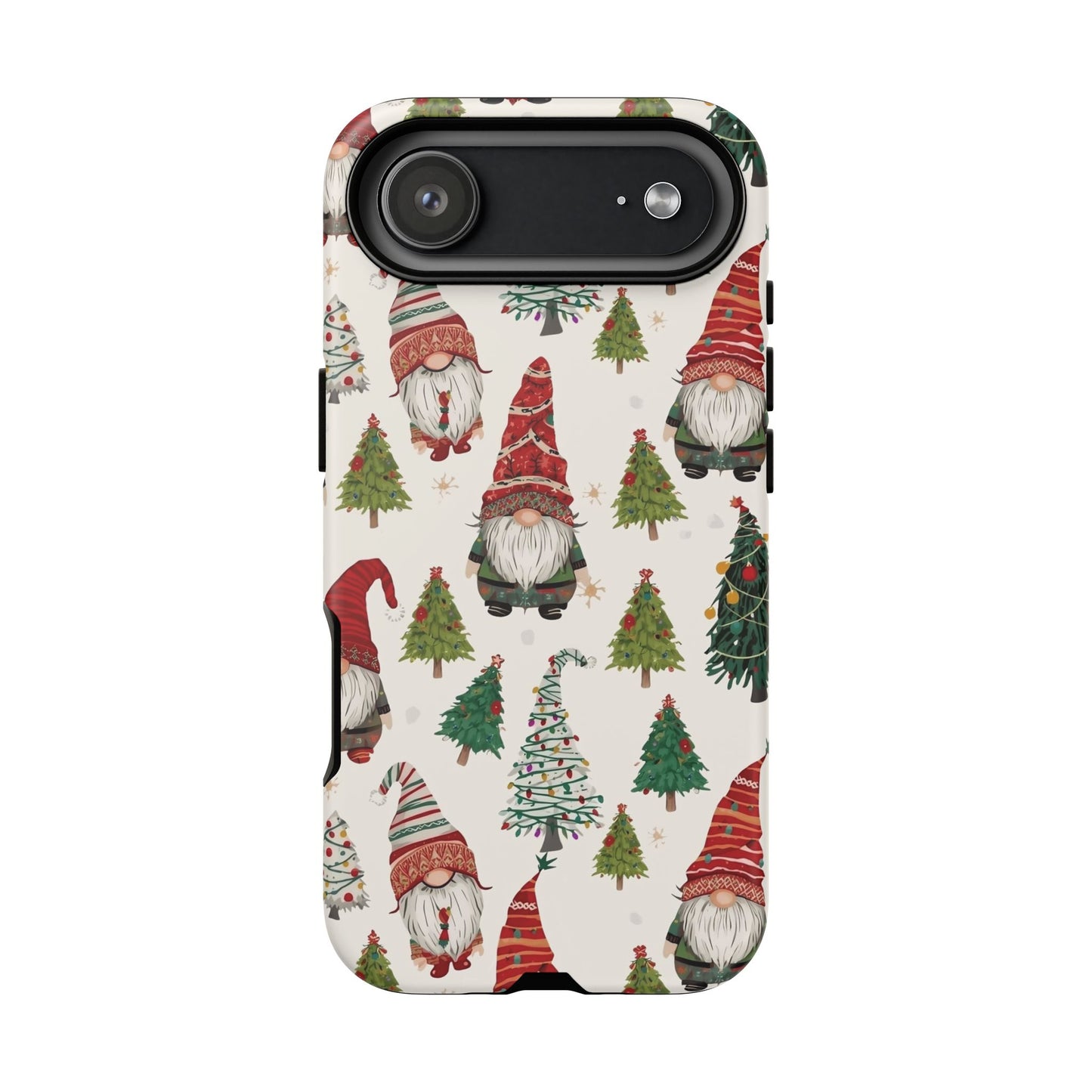 Christmas Gnome Phone Case, Dual Layer Phone Case for Iphone 17, 16, 15, 14, 13, 12, 11 & Samsung