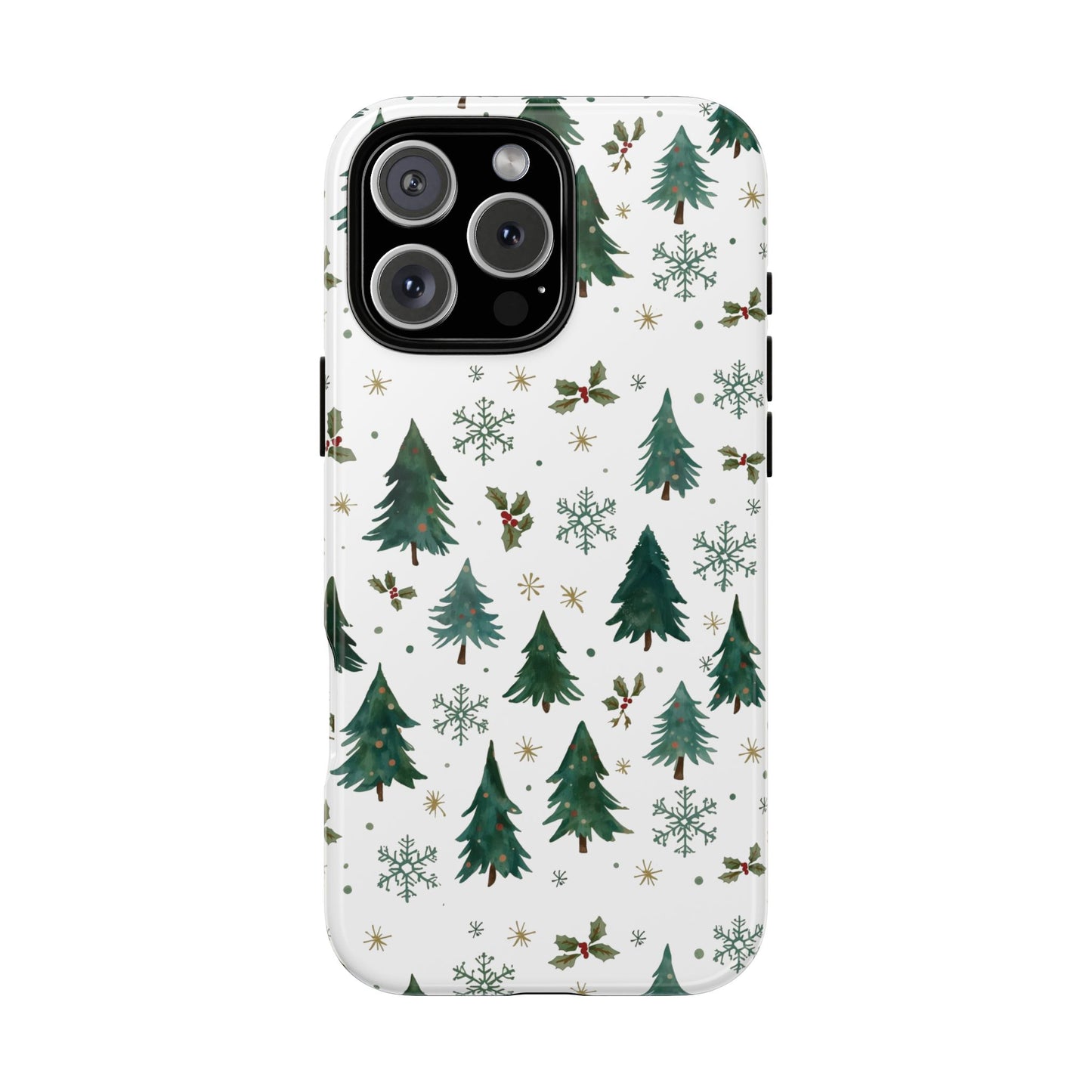 Winter Forest Phone Case, Christmas-Themed Dual Layer Phone Case for Iphone 17, 16, 15 & Samsung