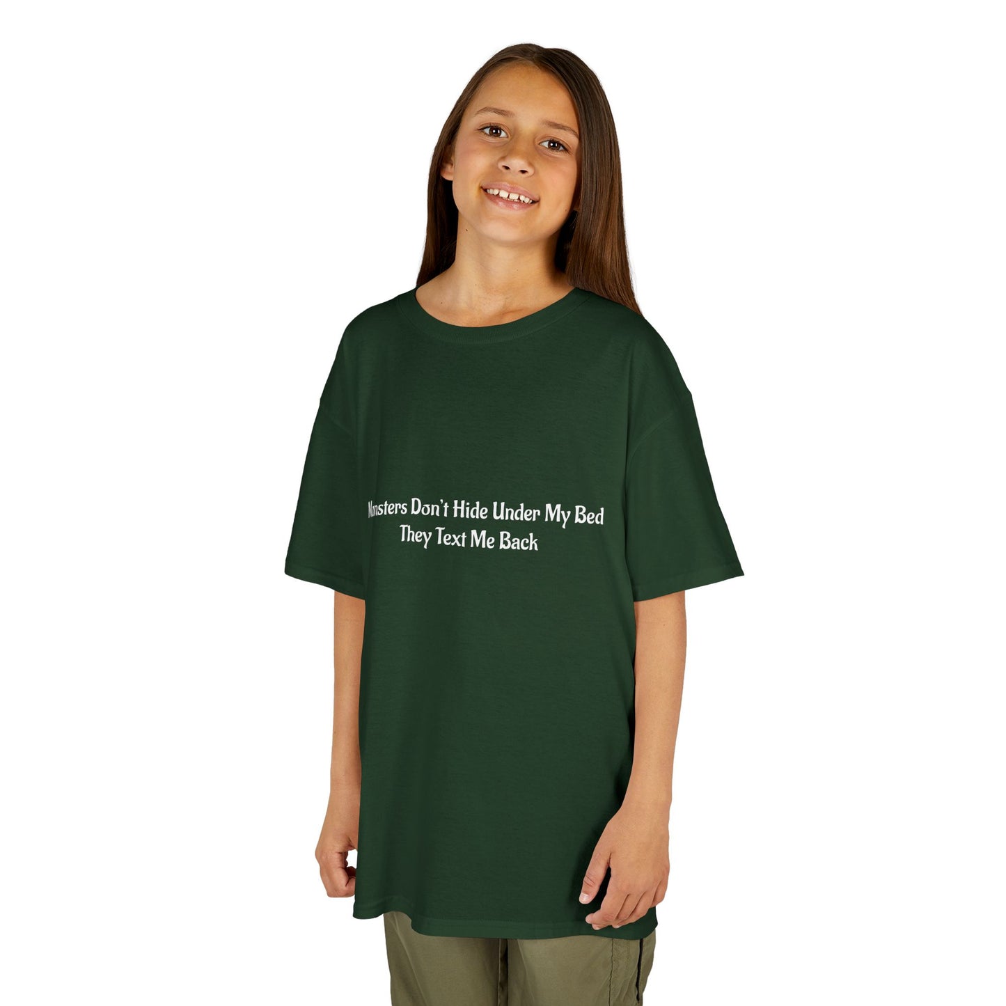Funny Kids Monster Tee, Kids Heavy Cotton Shirt, Halloween T-Shirt