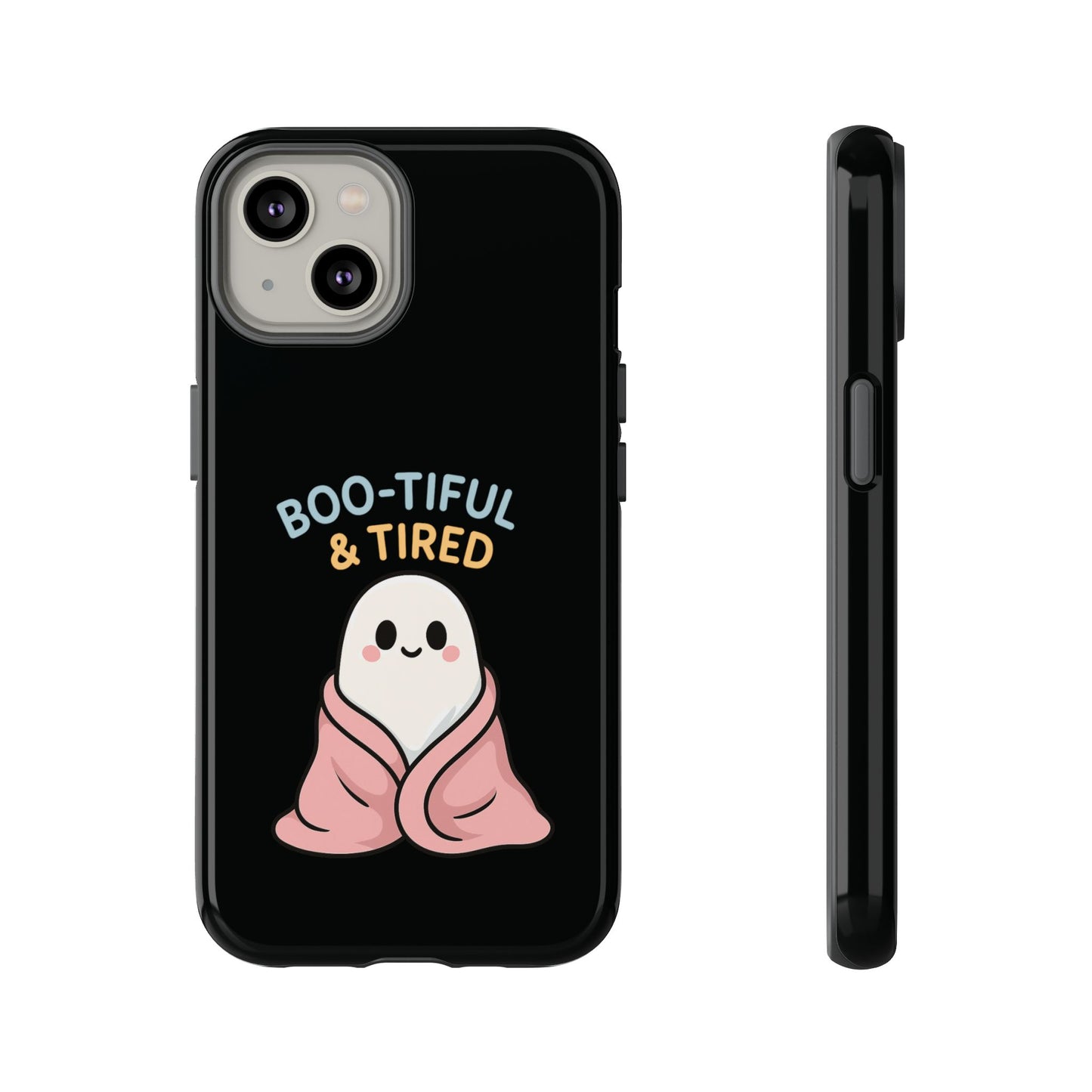 Boo-tiful & Tired Phone Case, Halloween-Themed Design