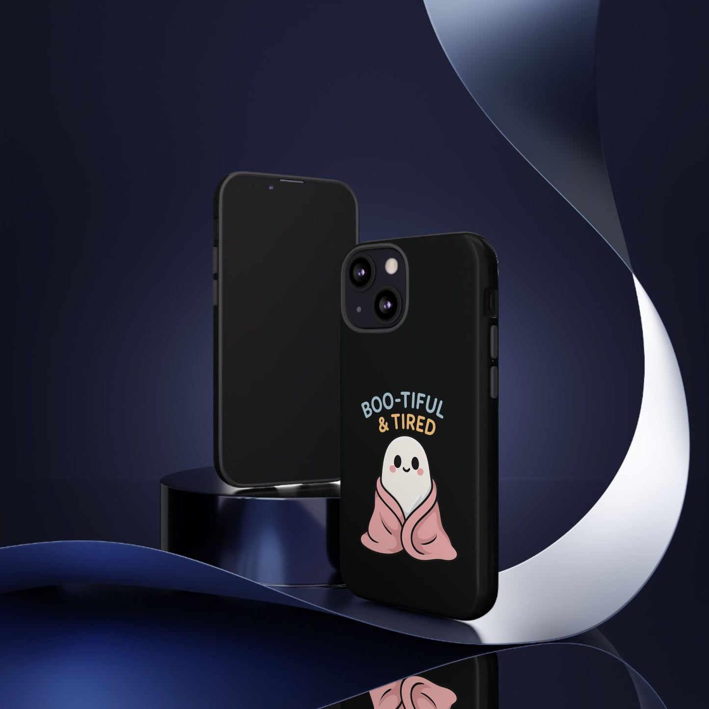 Boo-tiful & Tired Phone Case, Halloween-Themed Design