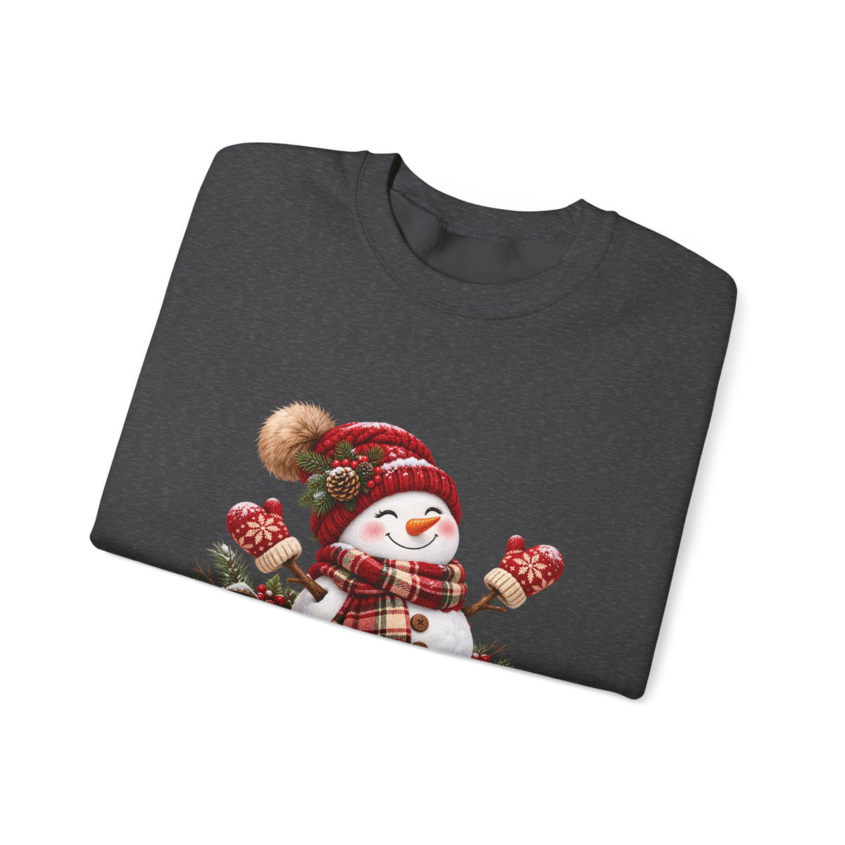 Snowman Holiday Sweatshirt - Cozy Christmas Unisex Sweatshirt