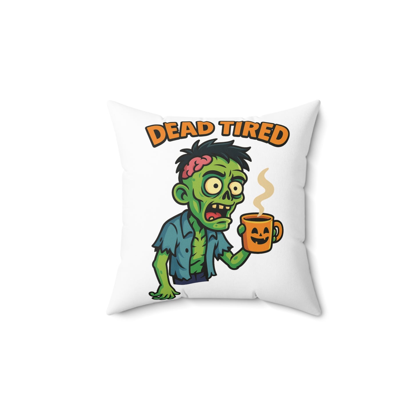Zombie Themed Pillow, Fun Home Decor, Halloween Gift