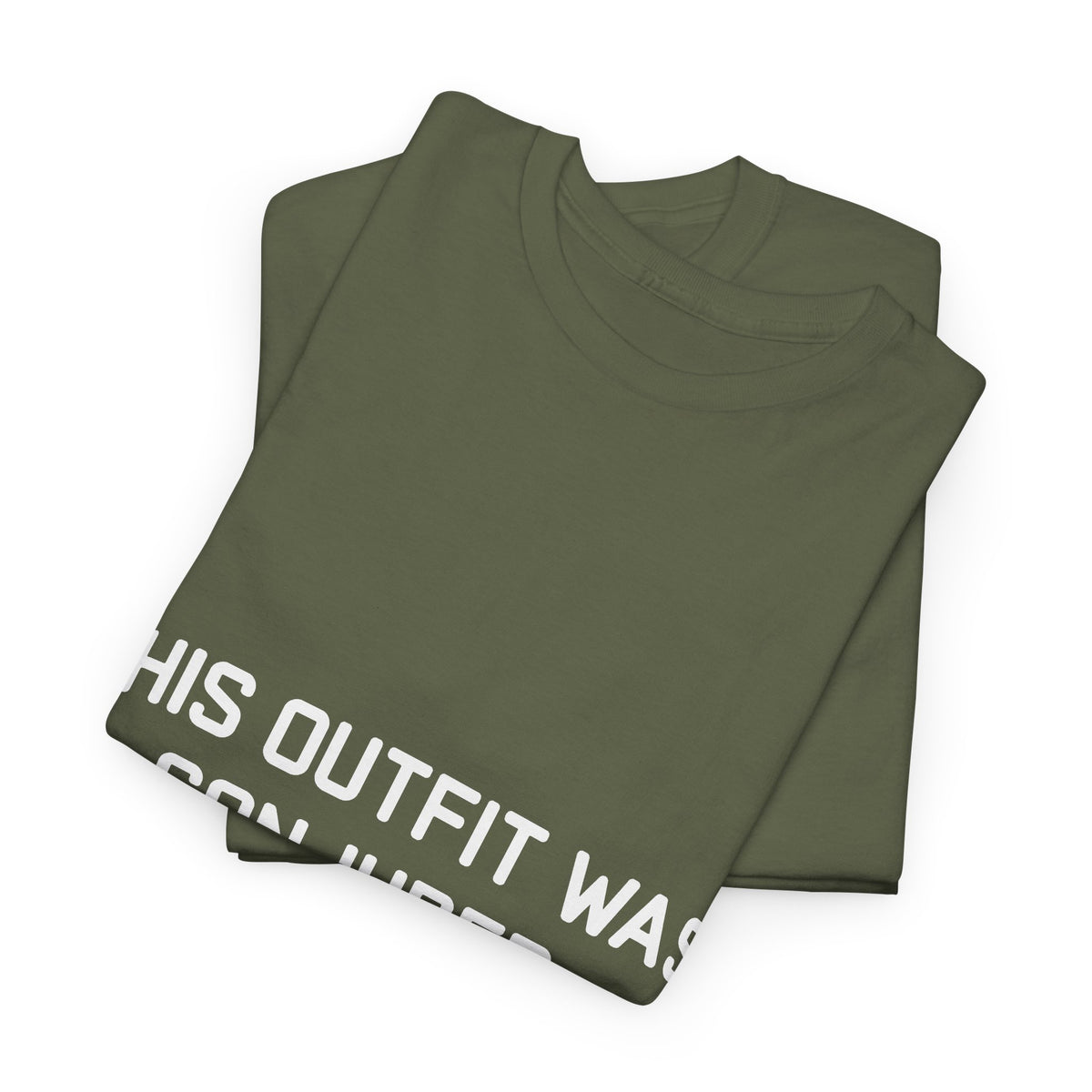 Unisex Heavy Cotton Tee - 'This Outfit Was Conjured, Not Chosen' - Funny Halloween T-shirt