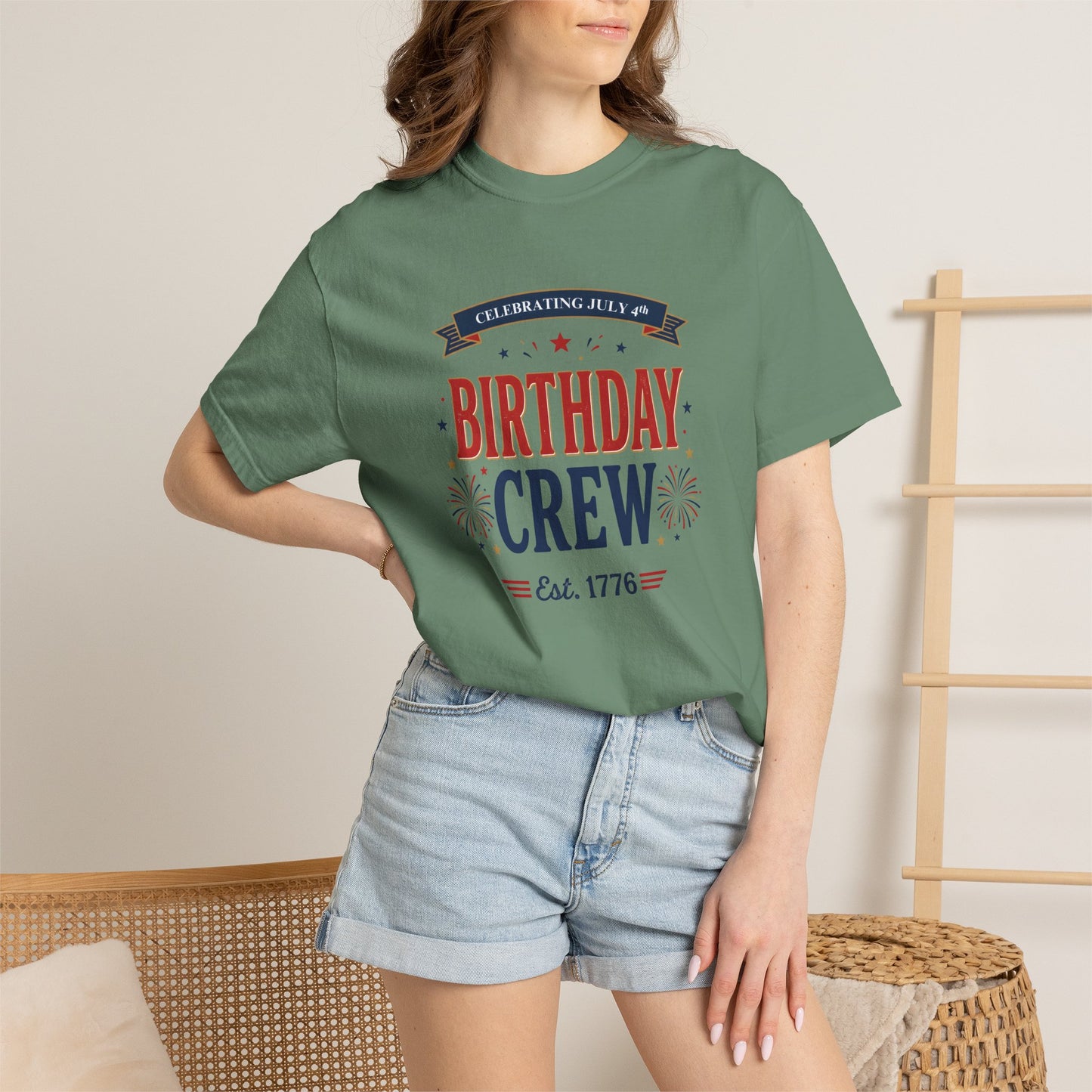 Birthday Crew T-Shirt — Patriotic Celebration Tee, 4th of July Shirt, Independence Day Gift