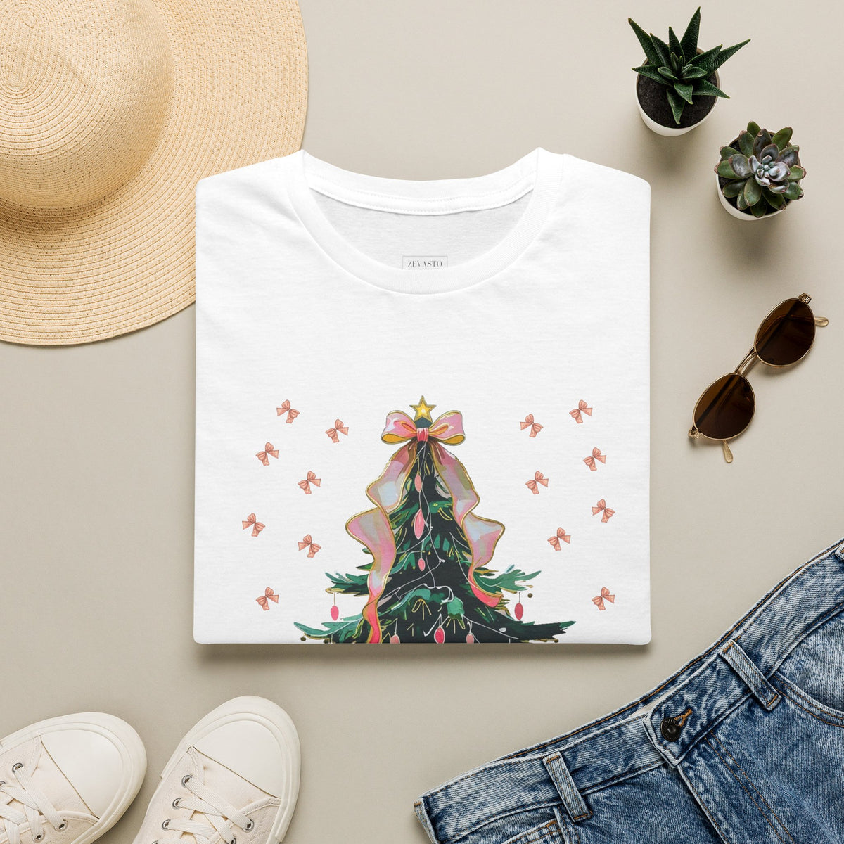Christmas Tree Unisex Softstyle T-Shirt | Holiday Outfit, Festive Apparel