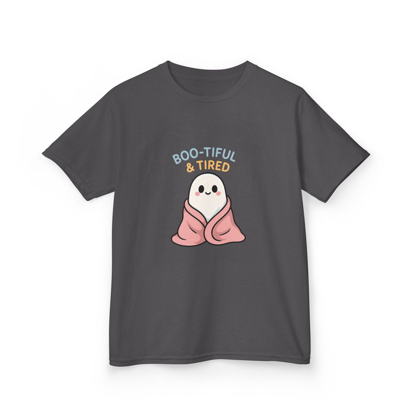 Boo-Tiful & Tired Kids T-Shirt, Halloween Style