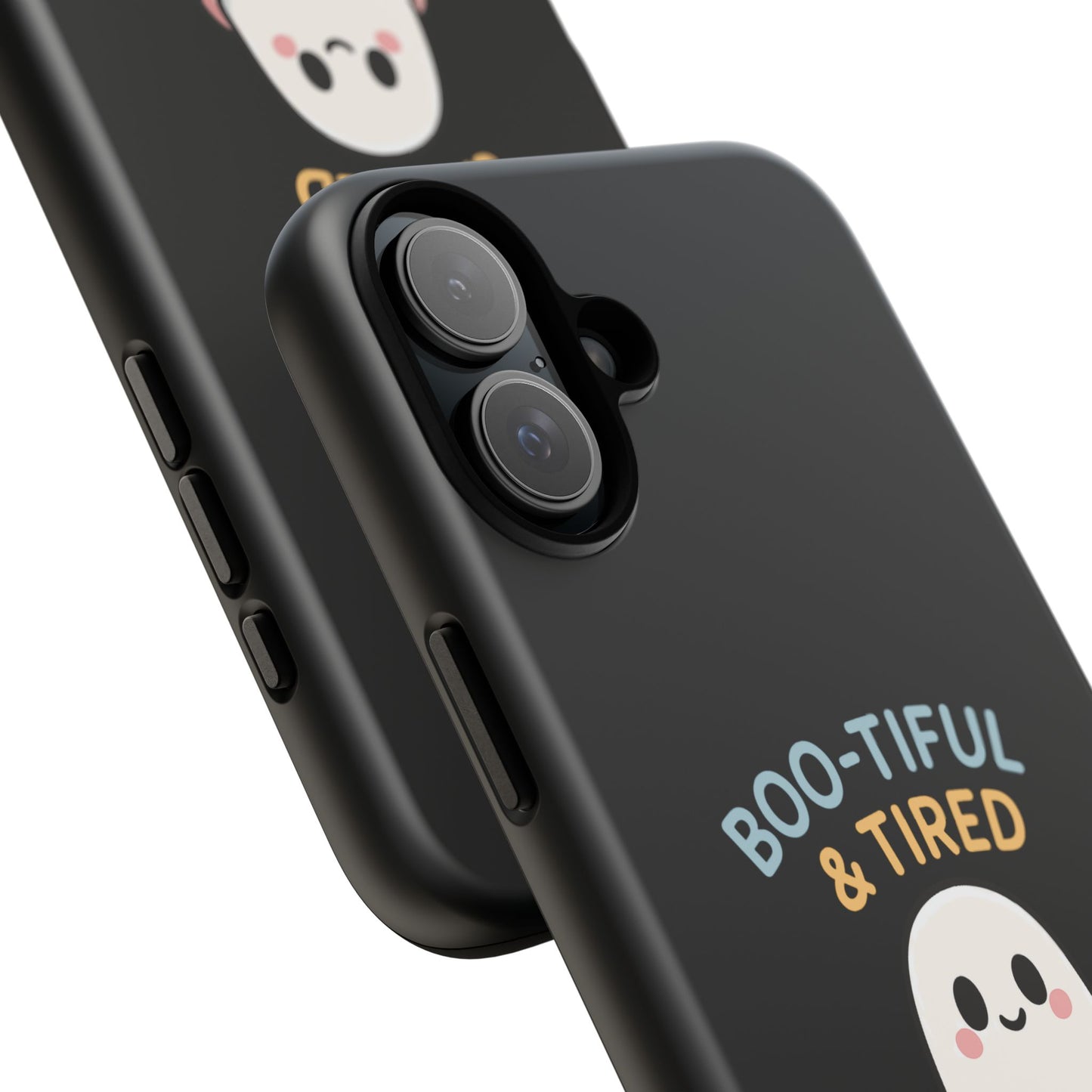 Boo-tiful & Tired Phone Case, Halloween-Themed Design