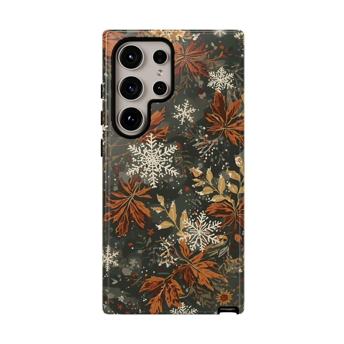 Christmas Phone Case, Autumn Floral Phone Case for Iphone 17, 16, 15, 14, 13, 12, 11 & Samsung