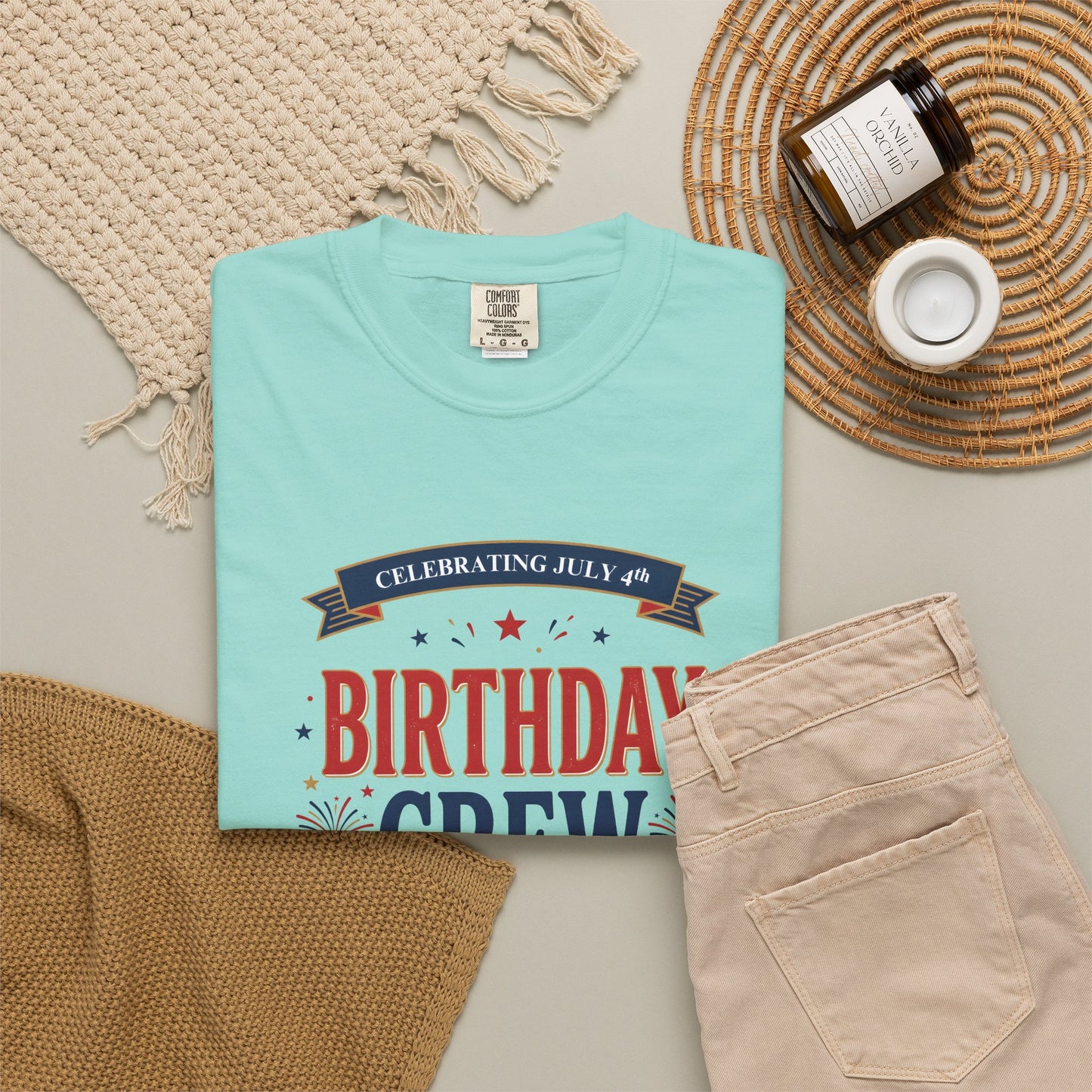 Birthday Crew T-Shirt — Patriotic Celebration Tee, 4th of July Shirt, Independence Day Gift