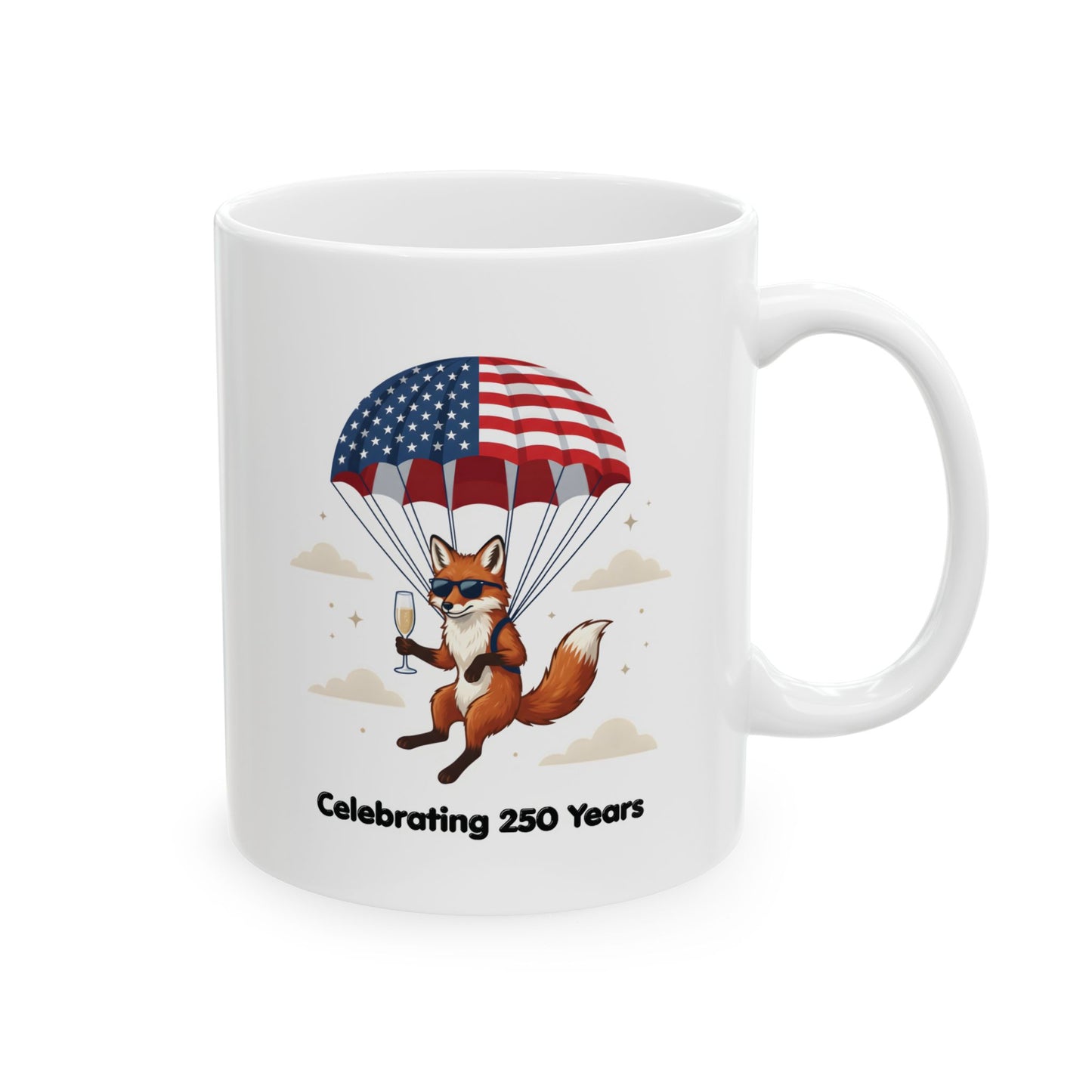 Patriotic Fox Coffee Mug