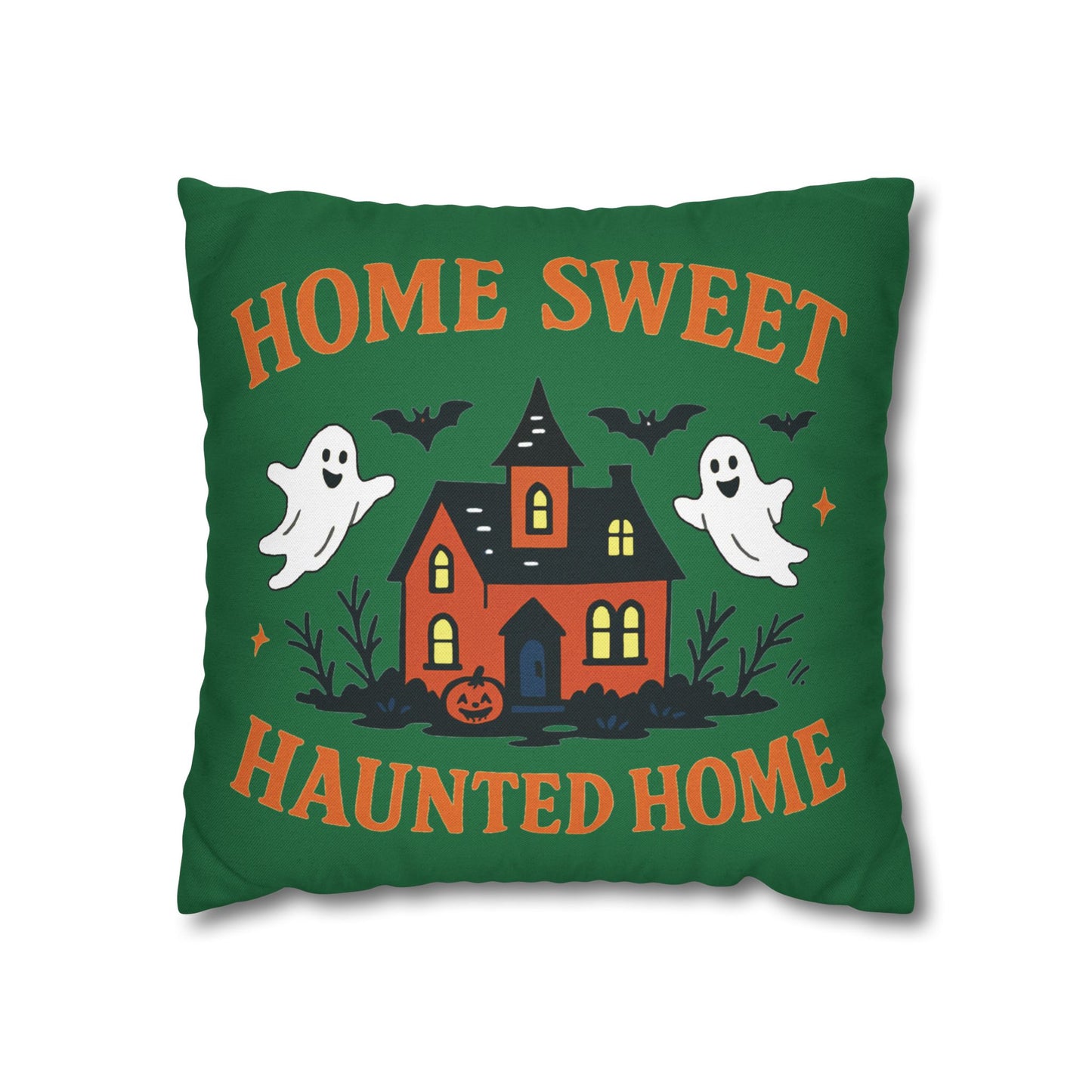 Halloween-Themed Decorative Pillowcase, Haunted Home Accent