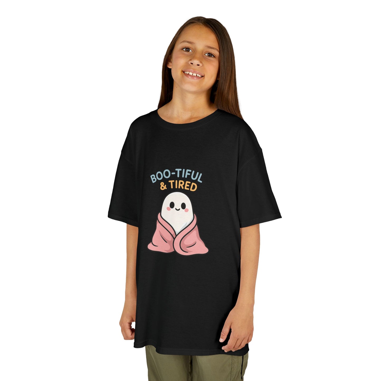 Boo-Tiful & Tired Kids T-Shirt, Halloween Style