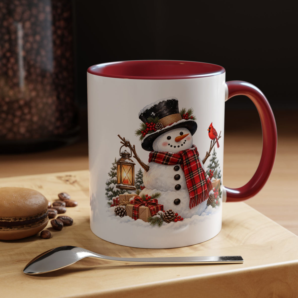 Snowman Christmas Coffee Mug – Festive Holiday Accent Mug (11 oz)