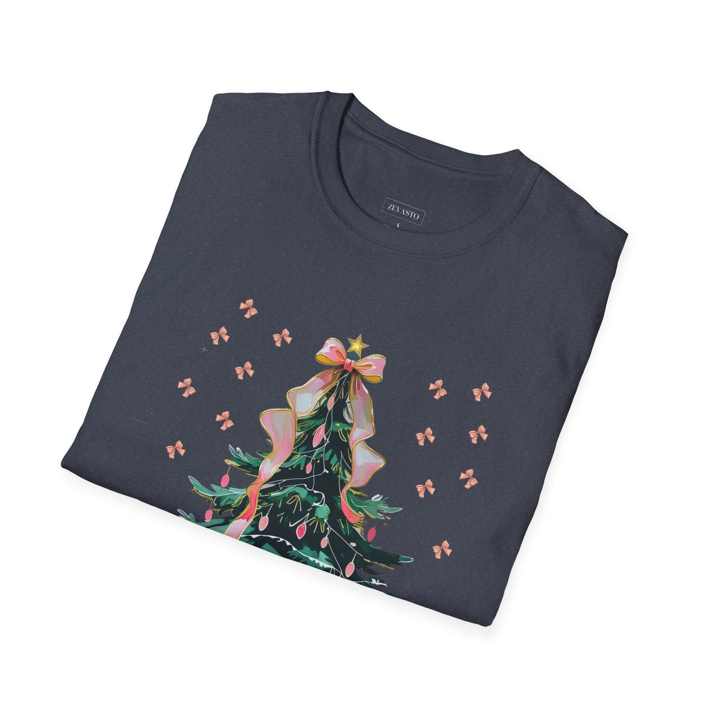 Christmas Tree Unisex Softstyle T-Shirt | Holiday Outfit, Festive Apparel