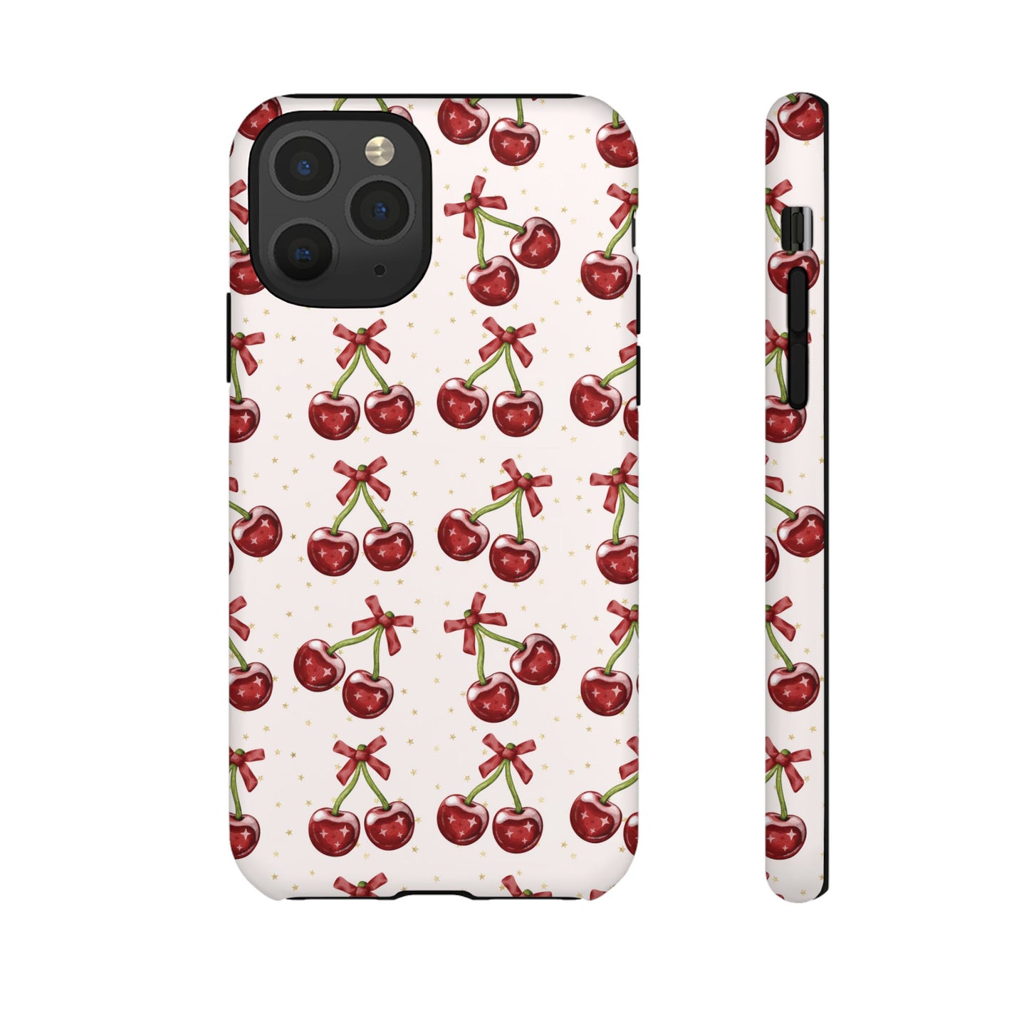Cherry Pattern Phone Case — Cute Red Cherry Protective Phone Cover