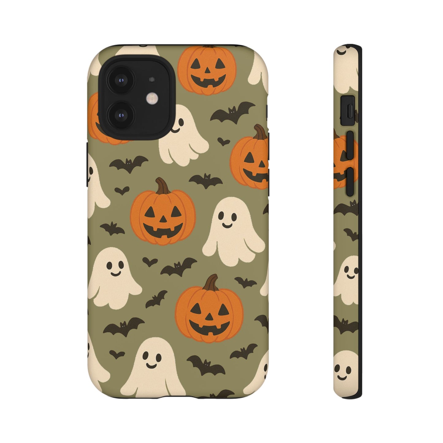 Halloween Phone Case with Ghosts and Pumpkins, Cute Fall Phone Cover, Spooky Season Accessory, Halloween Gift