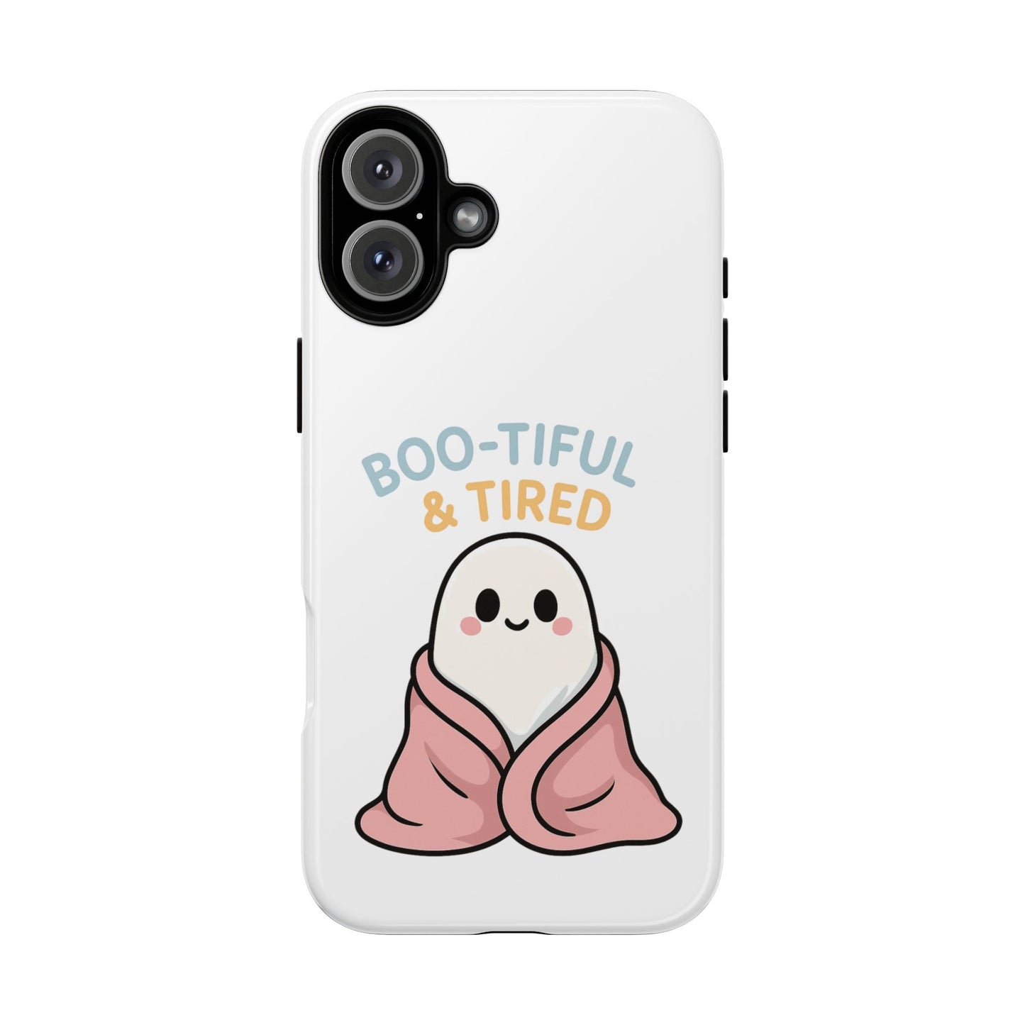Boo-tiful & Tired Phone Case, Halloween-Themed Design