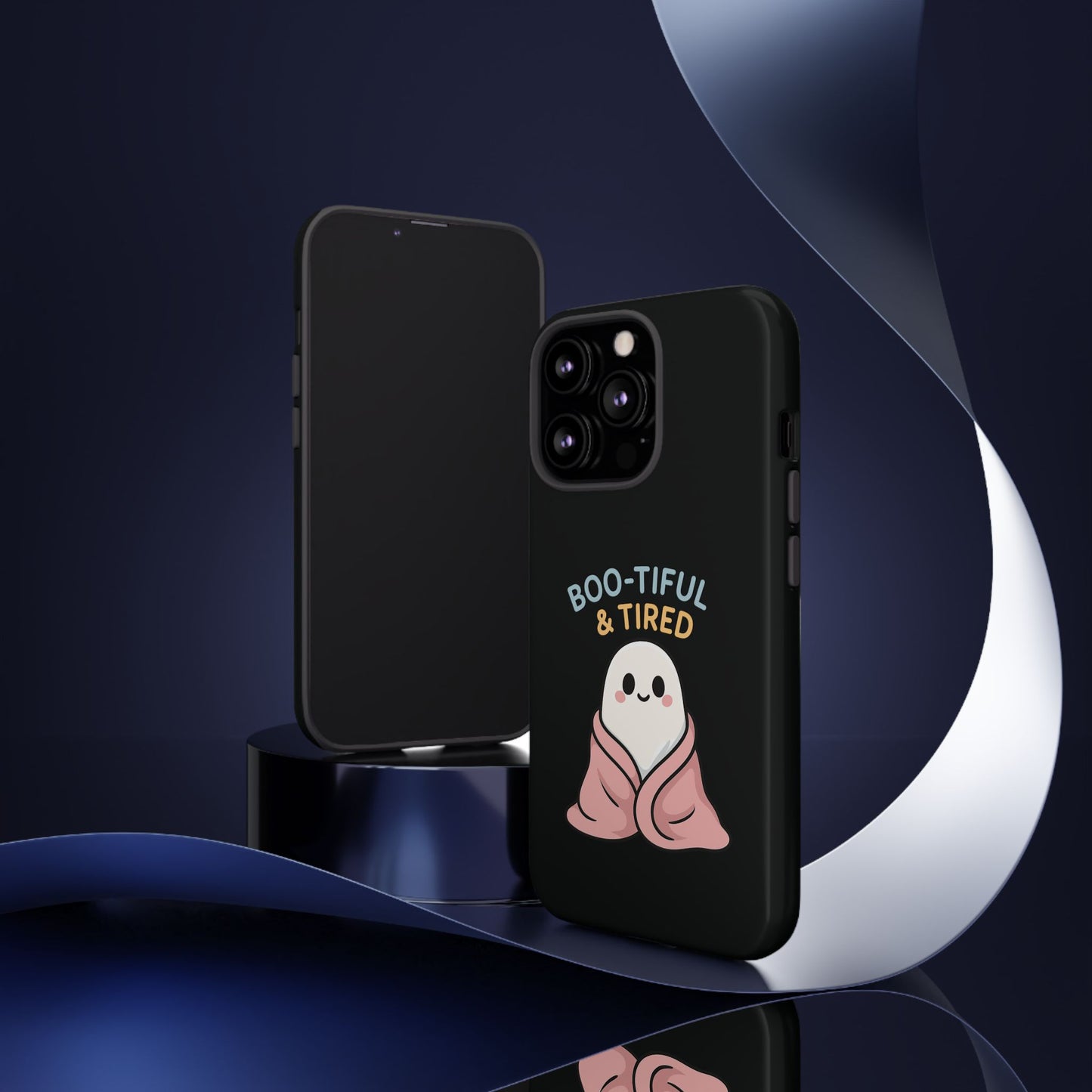 Boo-tiful & Tired Phone Case, Halloween-Themed Design