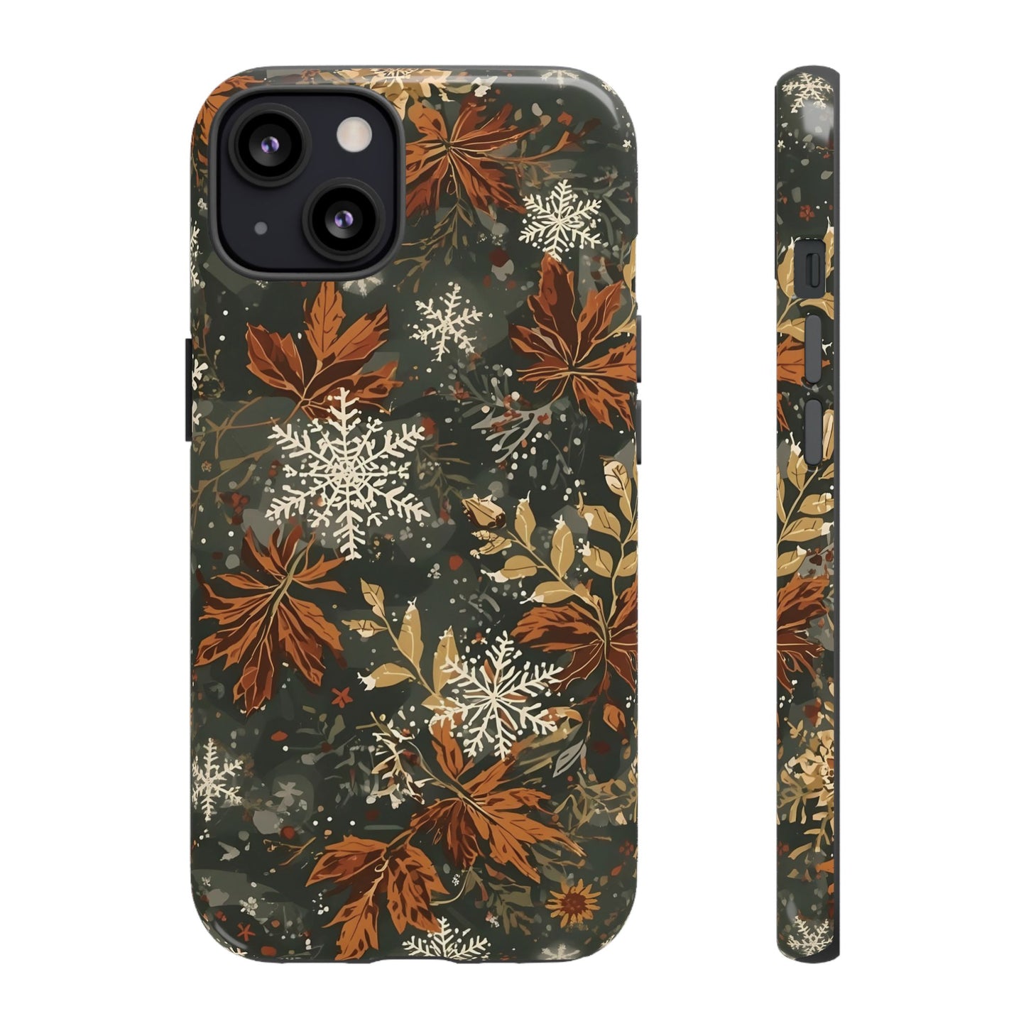 Christmas Phone Case, Autumn Floral Phone Case for Iphone 17, 16, 15, 14, 13, 12, 11 & Samsung