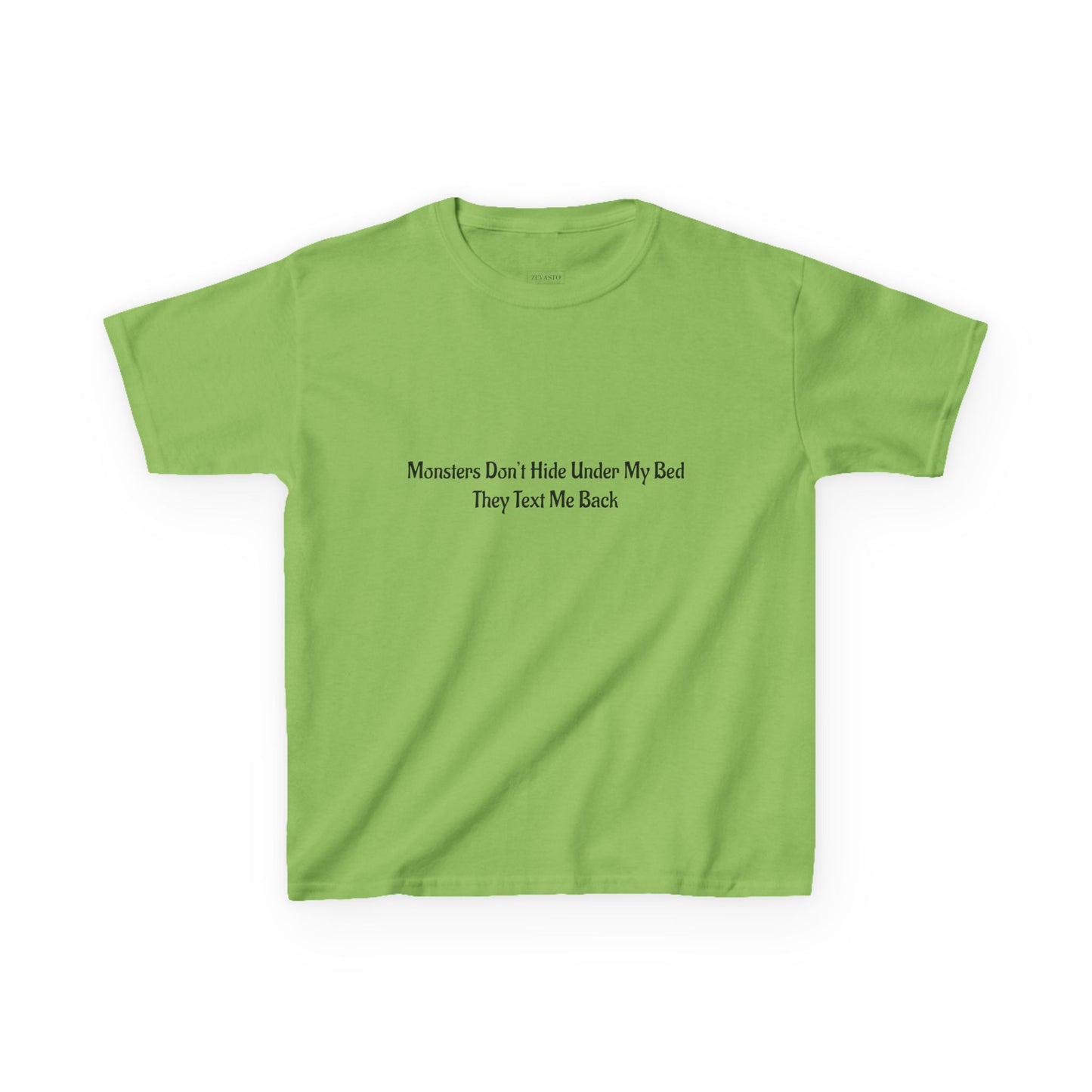 Funny Kids Monster Tee, Kids Heavy Cotton Shirt, Halloween T-Shirt