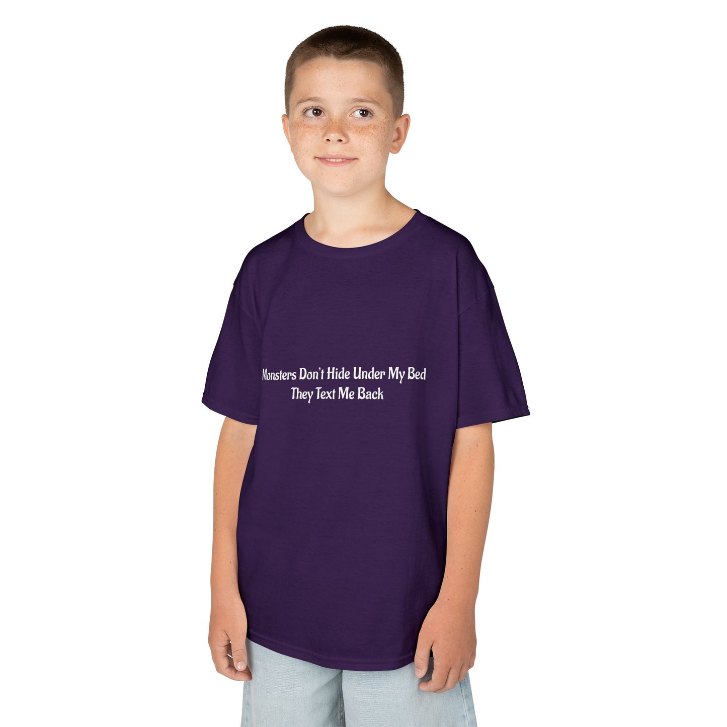 Funny Kids Monster Tee, Kids Heavy Cotton Shirt, Halloween T-Shirt