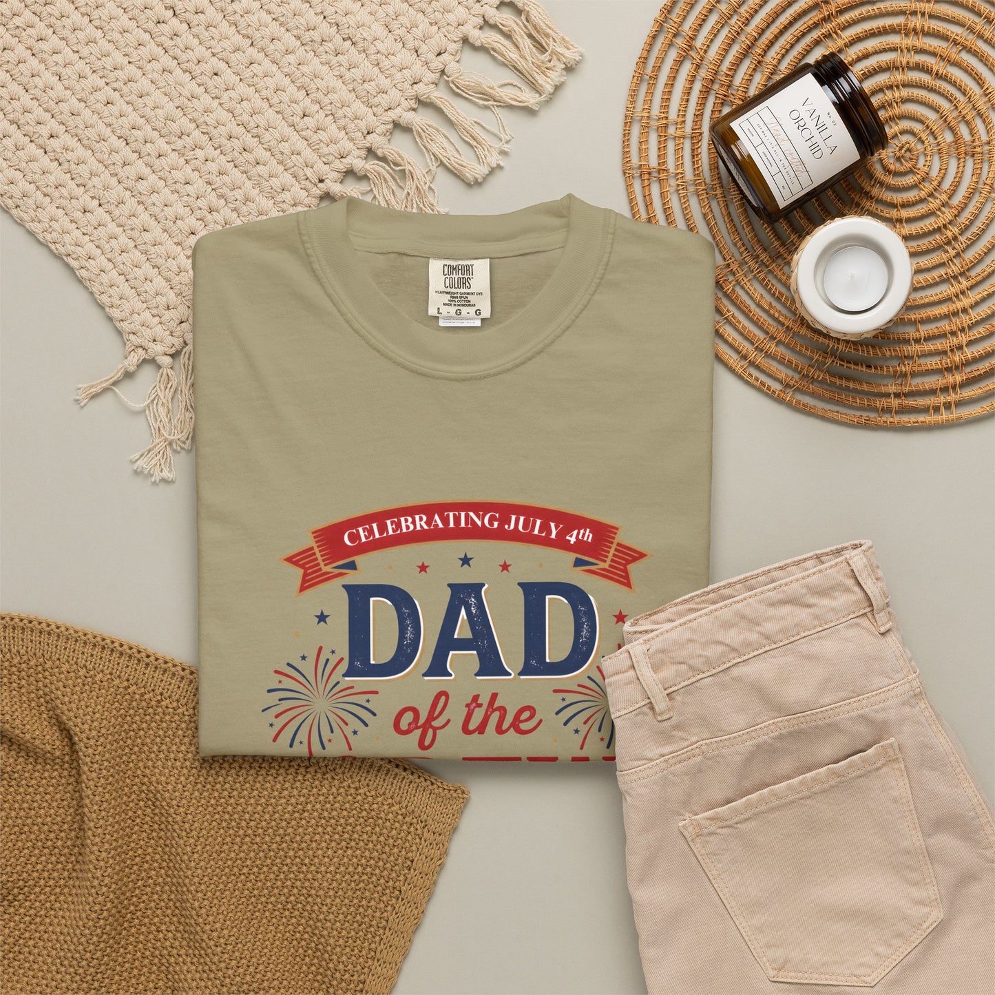 Dad of the Crew T-Shirt — Patriotic 4th of July Tee, Independence Day Shirt