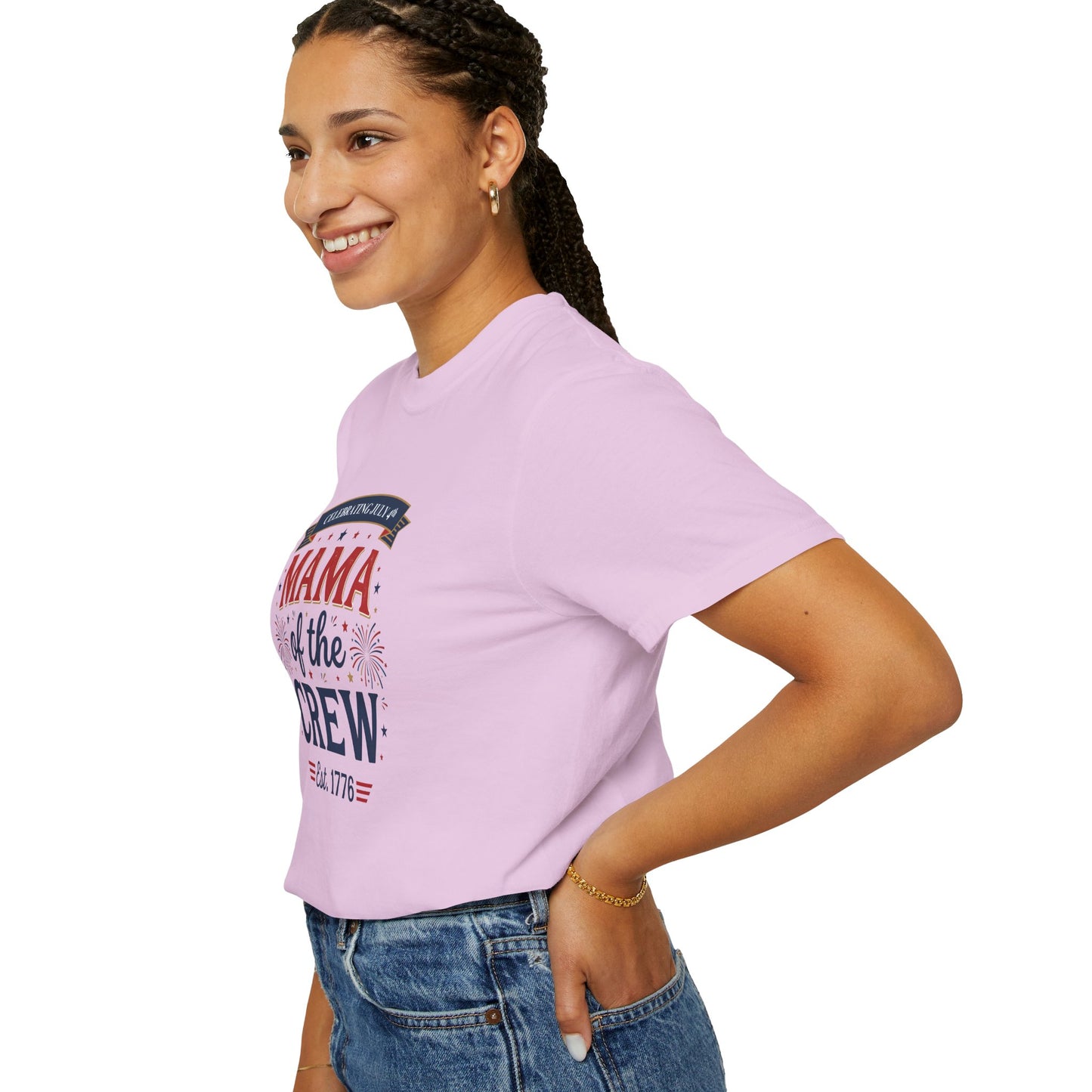 Mama of the Crew T-Shirt — Patriotic 4th of July Tee, Independence Day Shirt