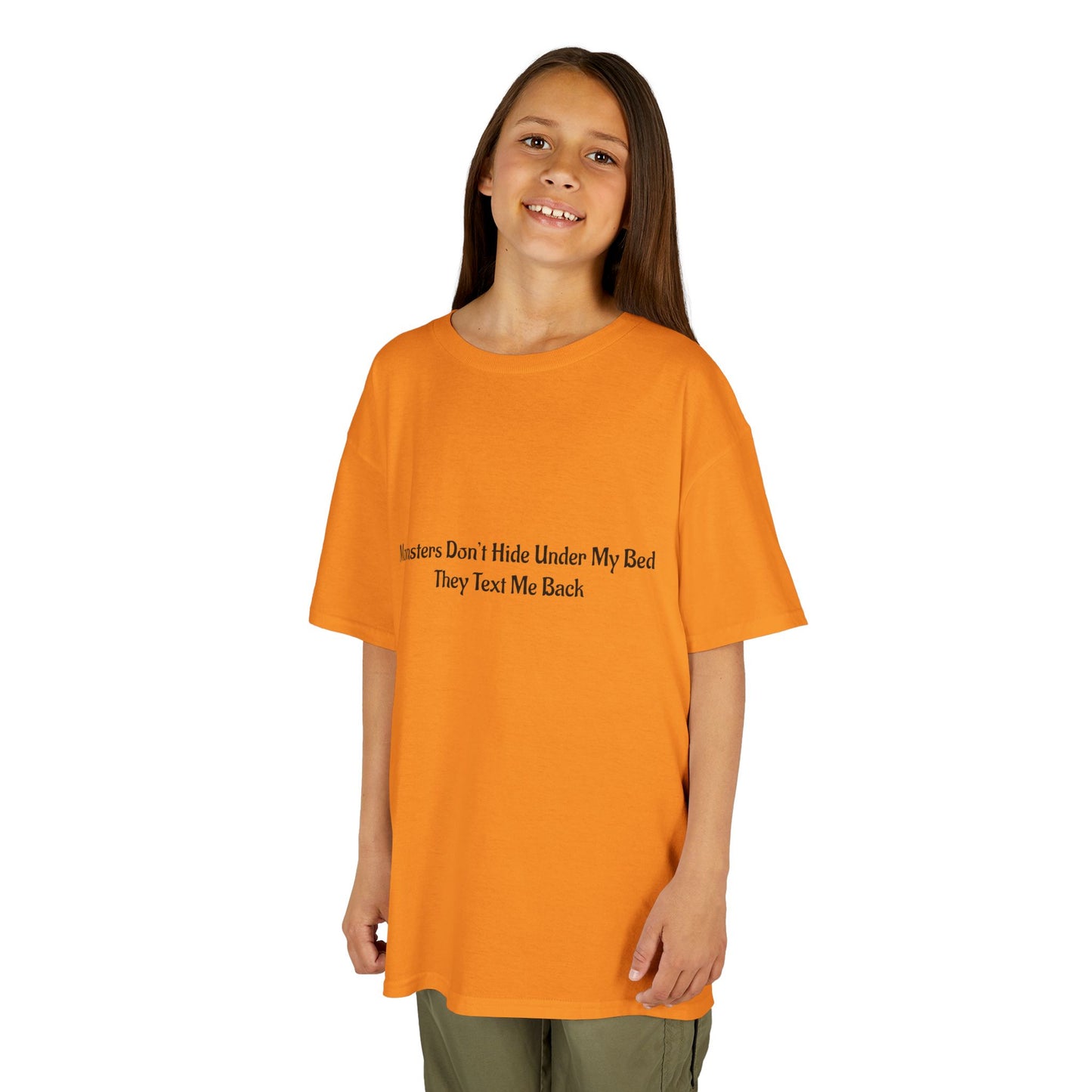Funny Kids Monster Tee, Kids Heavy Cotton Shirt, Halloween T-Shirt