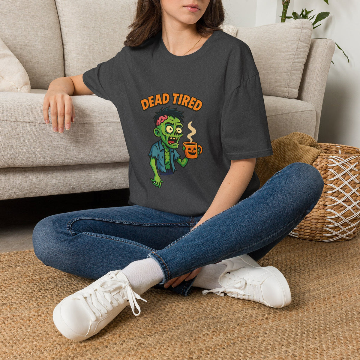 Dead Tired Zombie T-Shirt, Gifts for Halloween