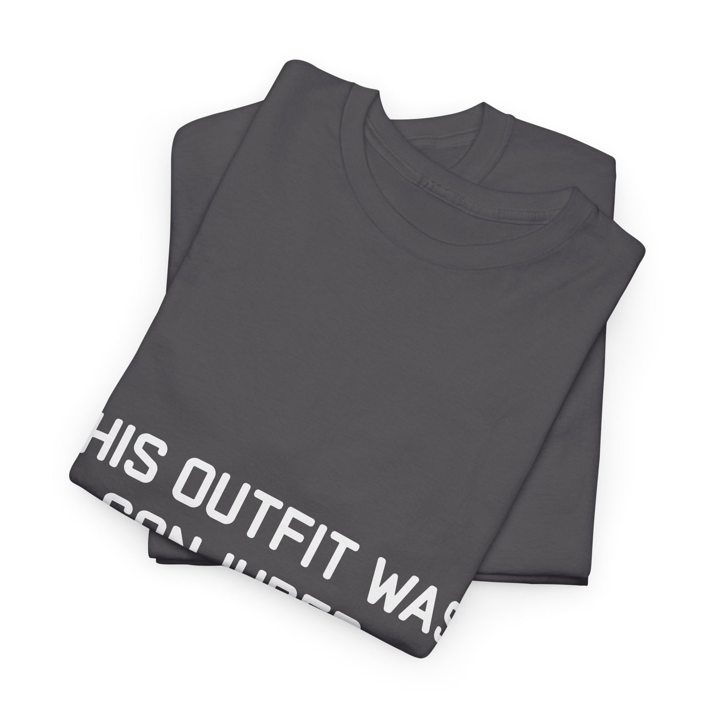 Unisex Heavy Cotton Tee - 'This Outfit Was Conjured, Not Chosen' - Funny Halloween T-shirt