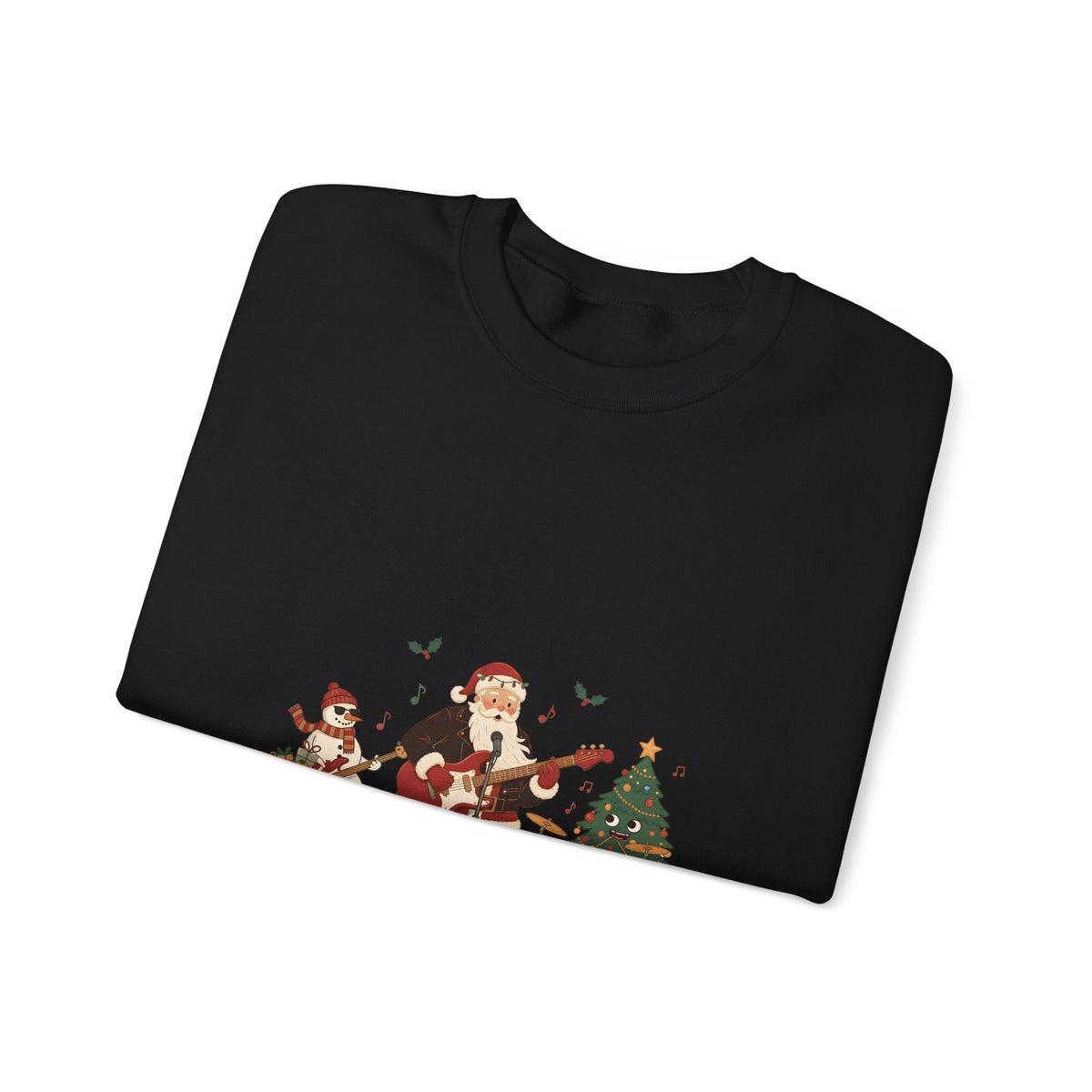 Funny Christmas Sweatshirt – "The Jingle Rockers" Holiday Band Crewneck
