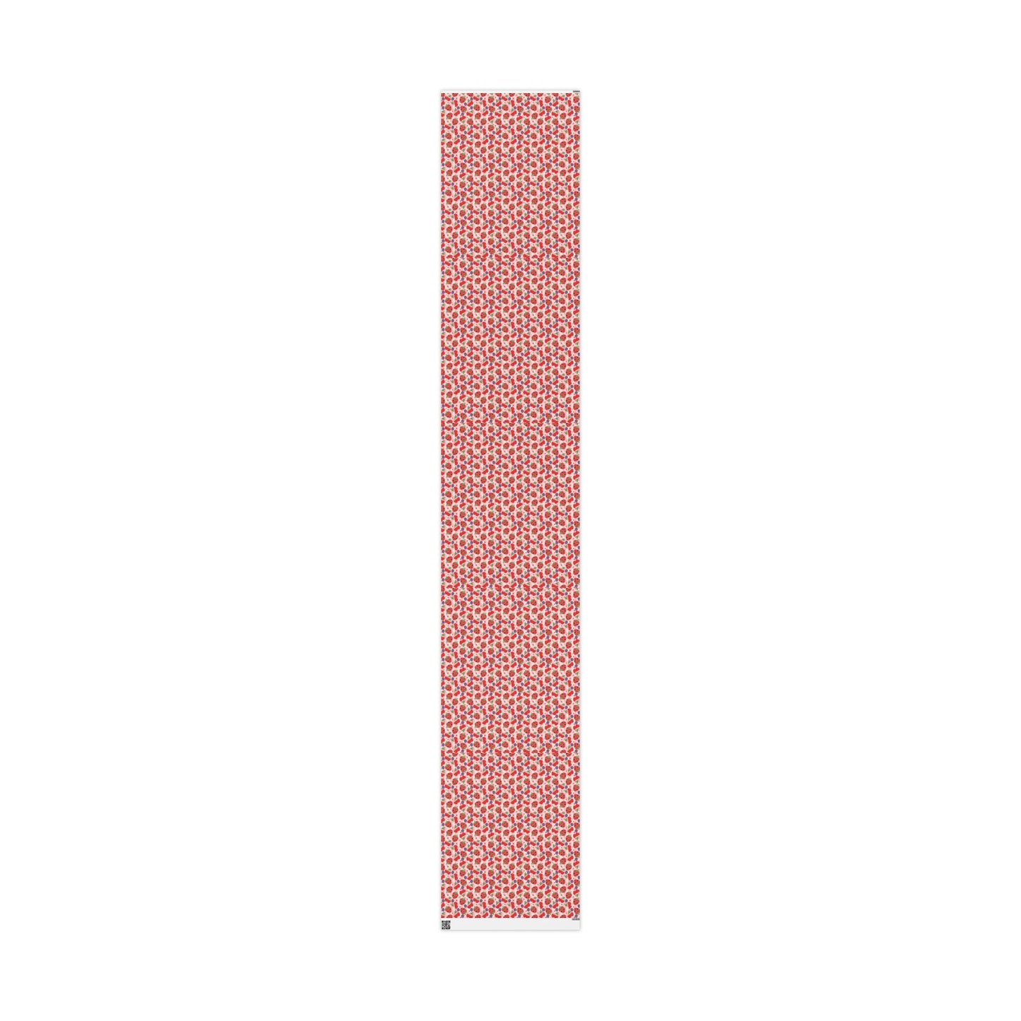 Strawberry Hearts Wrapping Paper Roll — Cute Valentine & Birthday Gift Wrap