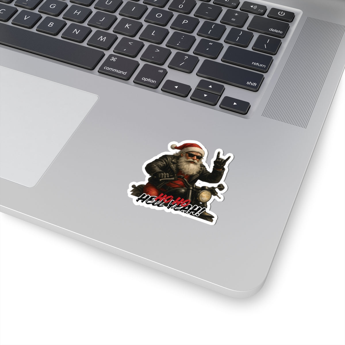 Rocker Santa Christmas Sticker, 4 Size Option