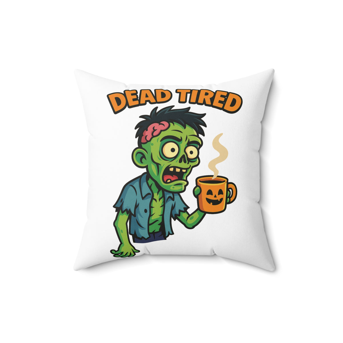 Zombie Themed Pillow, Fun Home Decor, Halloween Gift