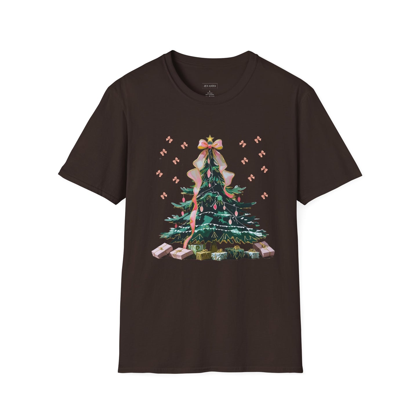 Christmas Tree Unisex Softstyle T-Shirt | Holiday Outfit, Festive Apparel