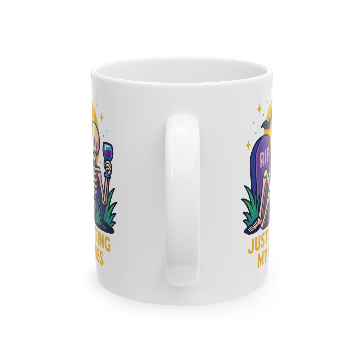 Skull Ceramic Mug for Halloween, Bone-Chilling Vibes
