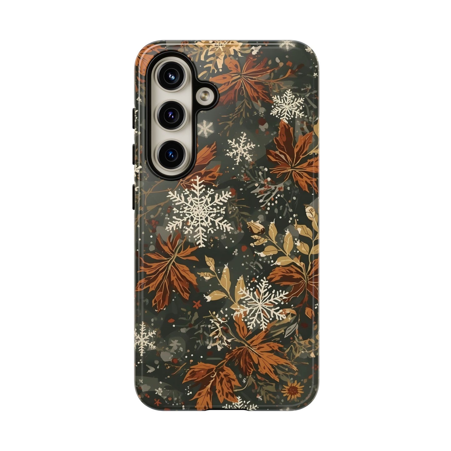 Christmas Phone Case, Autumn Floral Phone Case for Iphone 17, 16, 15, 14, 13, 12, 11 & Samsung