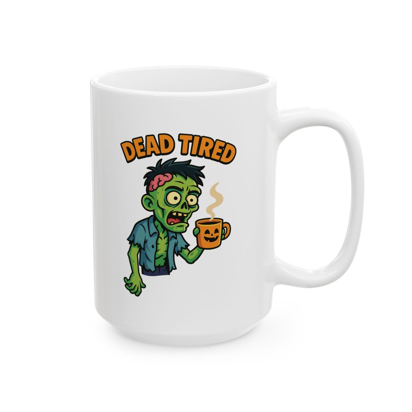 Funny Ceramic Mug, Zombie-Themed Halloween Decor