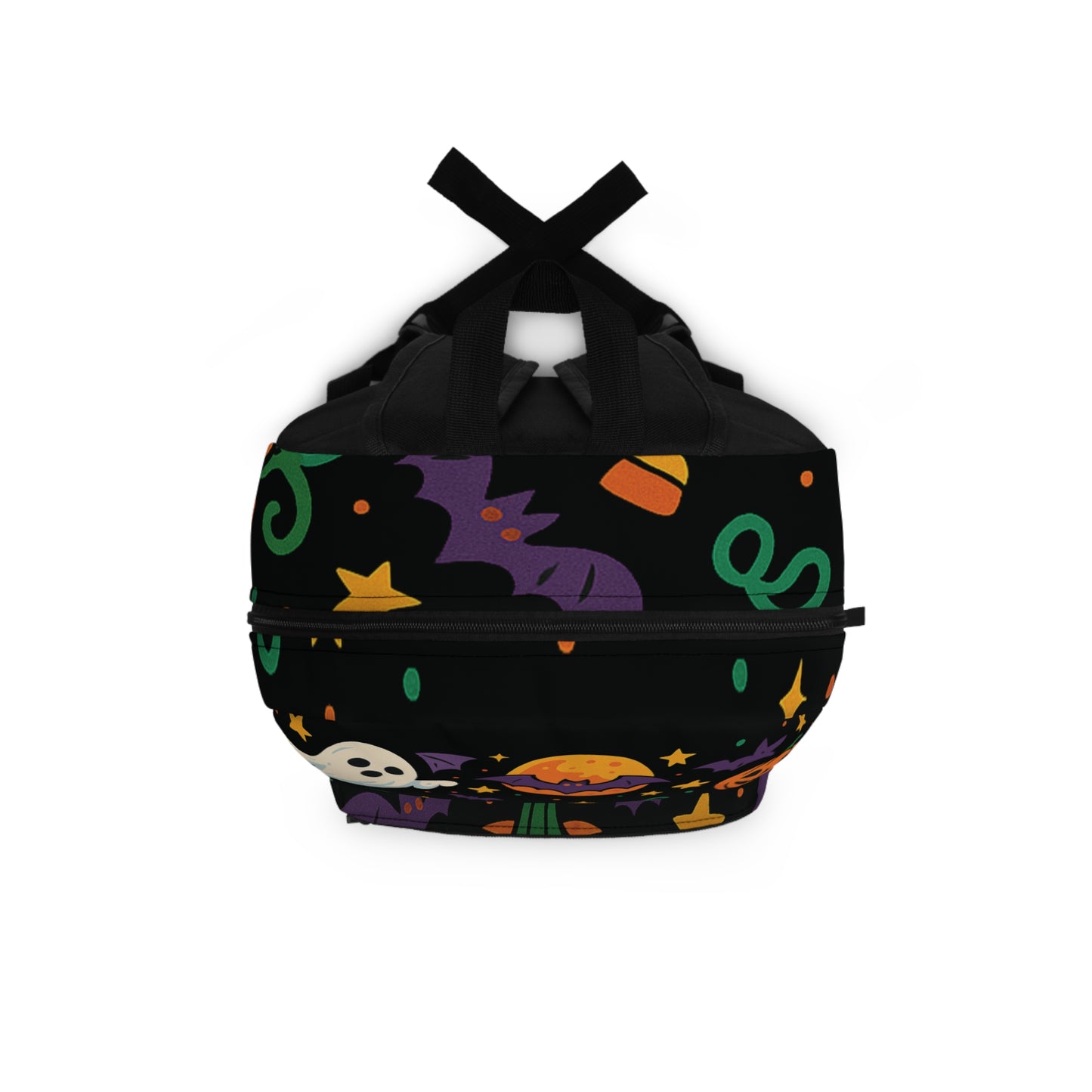 Halloween-Themed Backpack with Ghosts and Pumpkins, Spooky Season