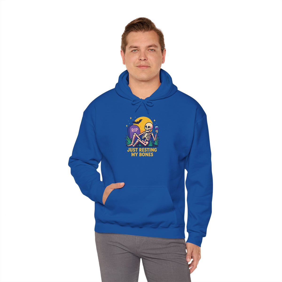 Halloween Skeleton Hoodie, Cozy Unisex Sweatshirt