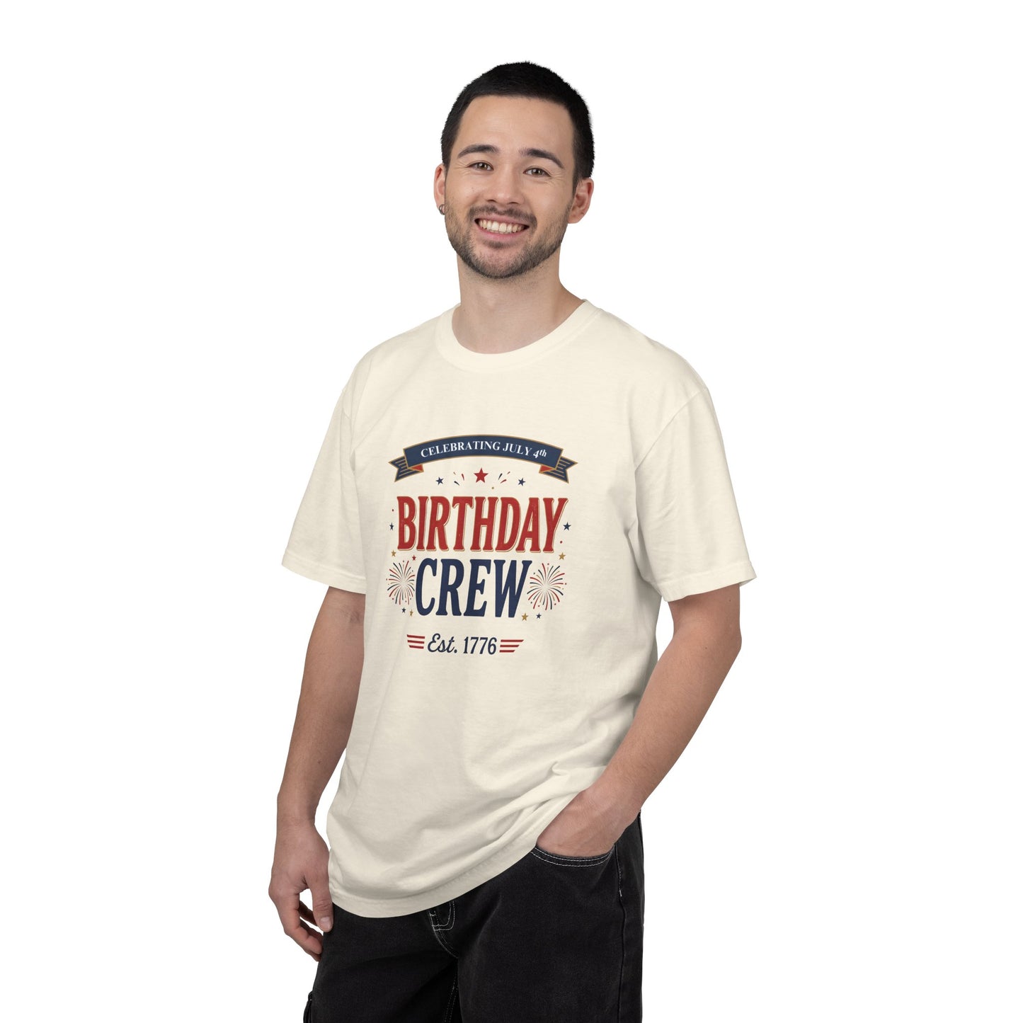 Birthday Crew T-Shirt — Patriotic Celebration Tee, 4th of July Shirt, Independence Day Gift